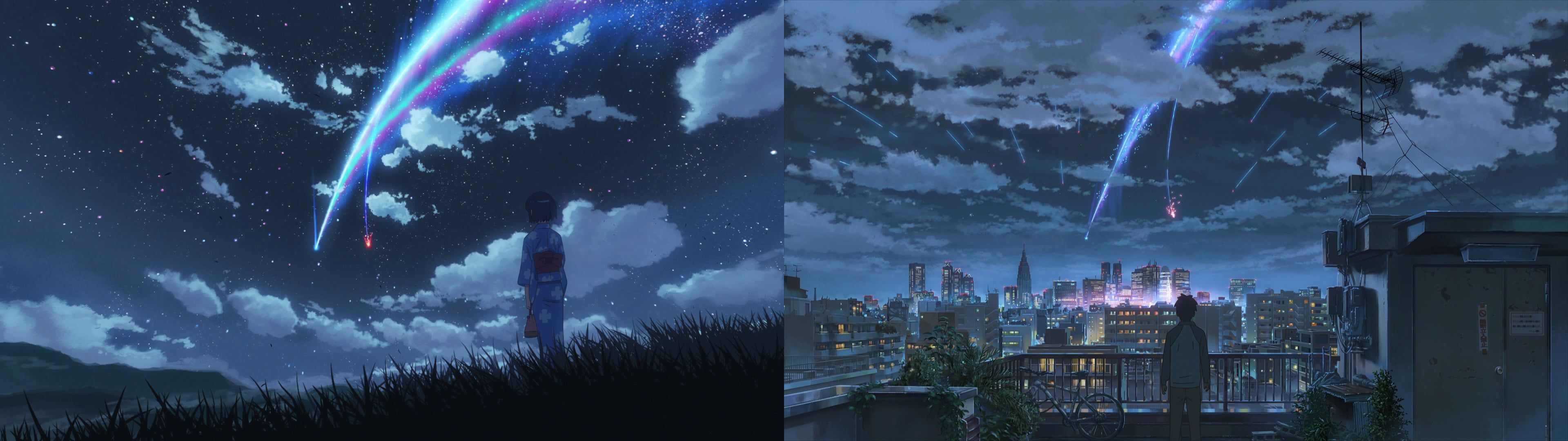 3840x1080 Your Name, Mitsuha and Taki