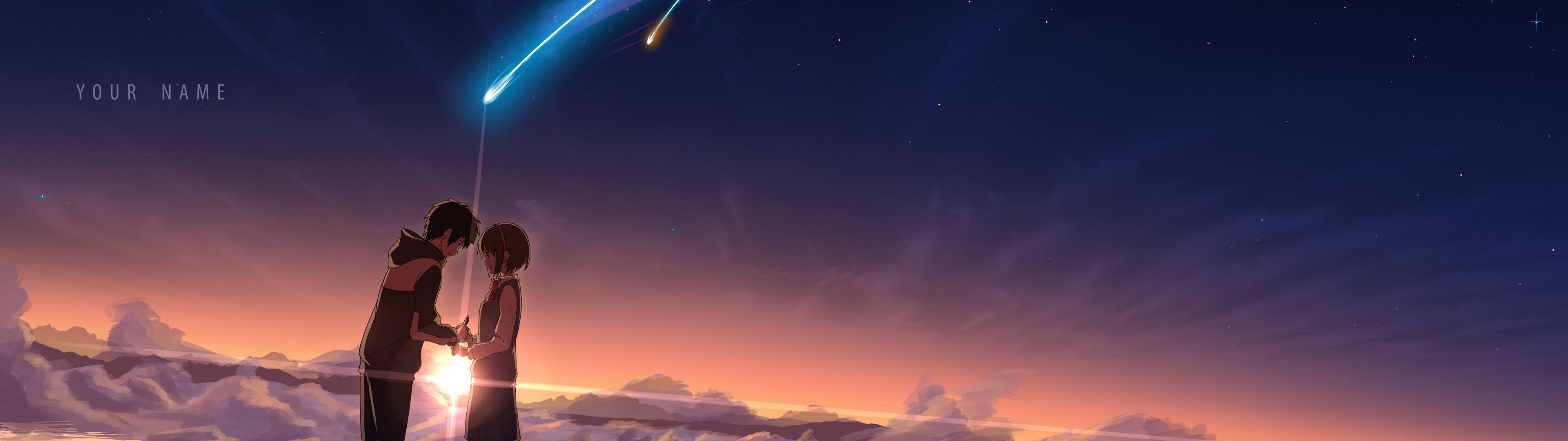 3840x1080 Wallpaper 4K, 8K, Lofi, Love couple
