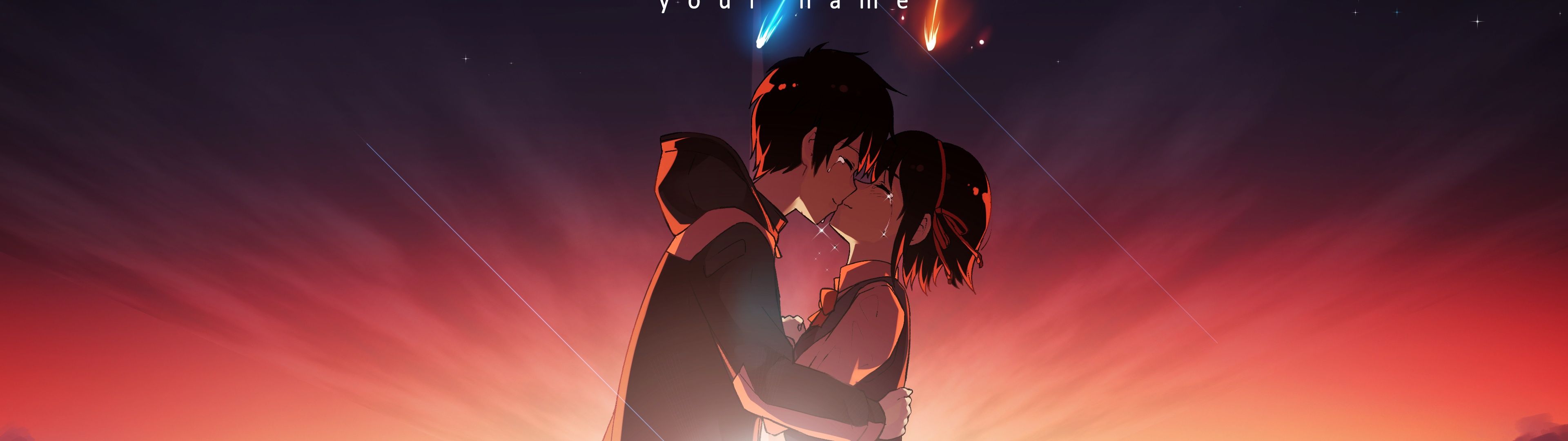 3840x1080 Your Name Wallpaper 4K, Love couple