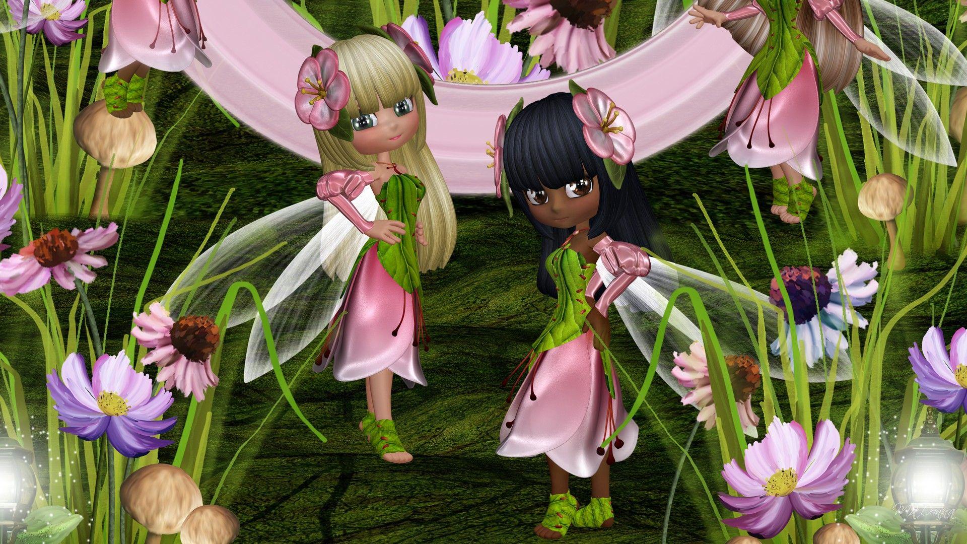 1920x1080 Fairy Garden Wallpaper