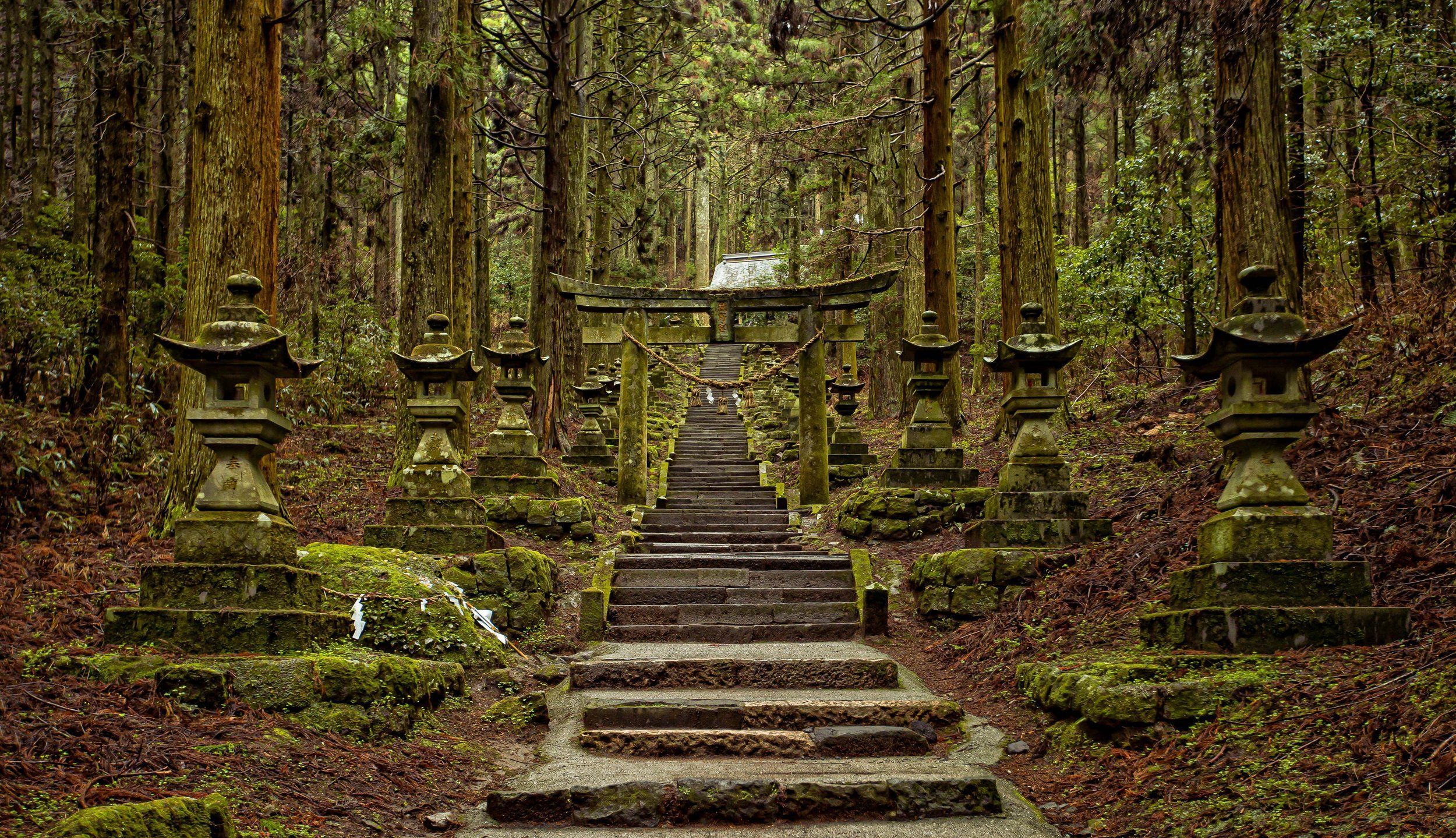 2500x1439 Kamishikimi Kumanoimasu Shrine 上色見