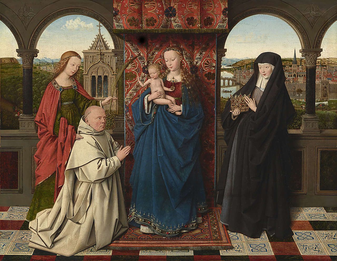 1280x991 Jan van Eyck, Petrus Christus and Jan