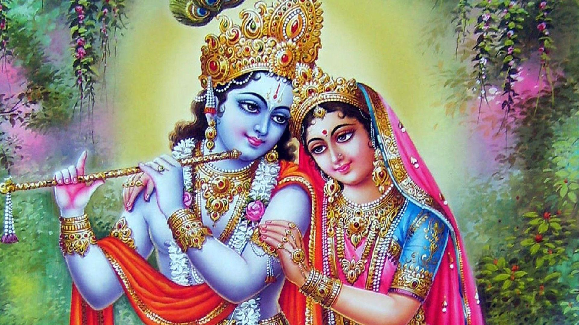 1920x1080 Lord Krishna And Radha HD Krishna Wallpaper