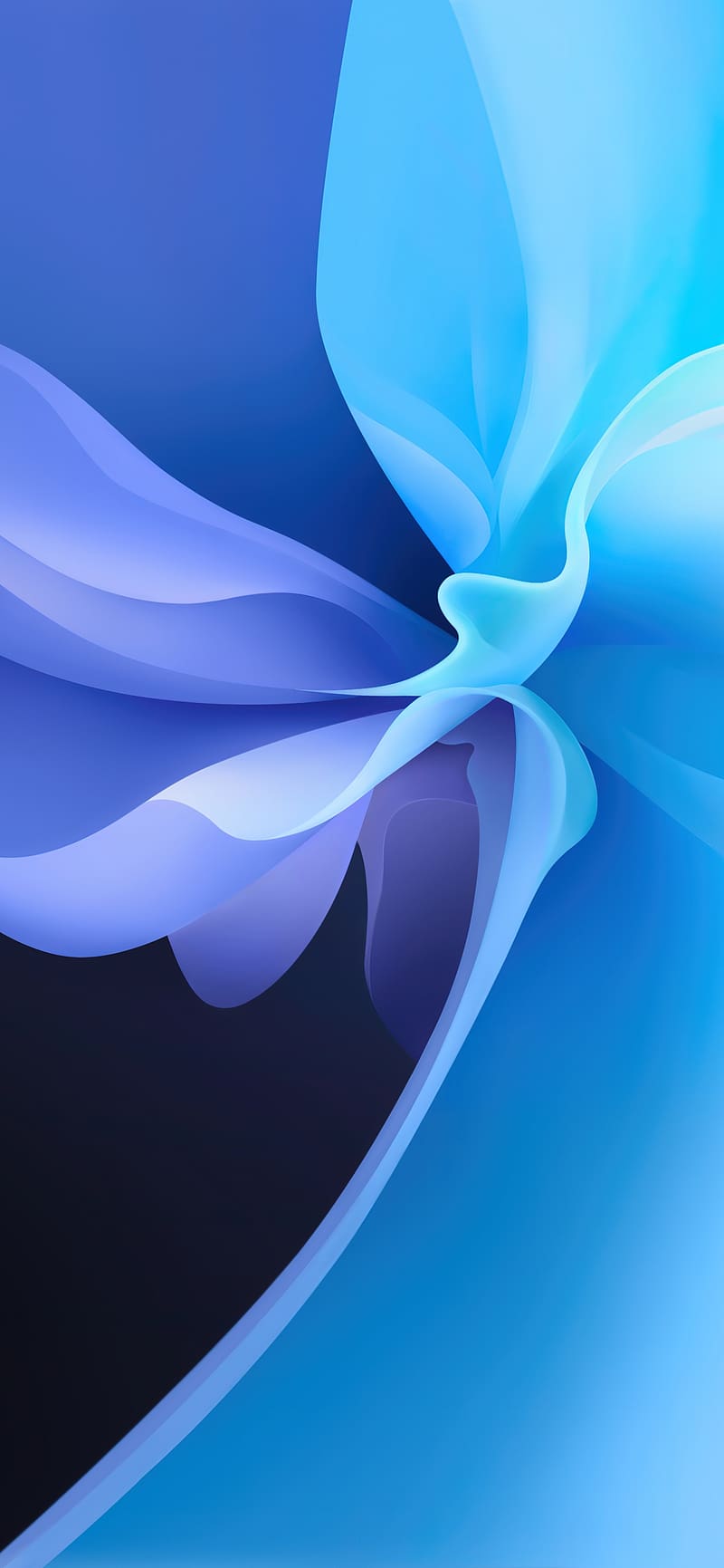 800x1731 Vivo Pad, Stock, Blue background, Abstract, HD phone wallpaper