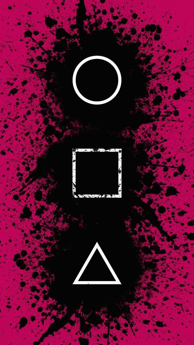 736x1308 Squid Game Logo iPhone Wallpaper