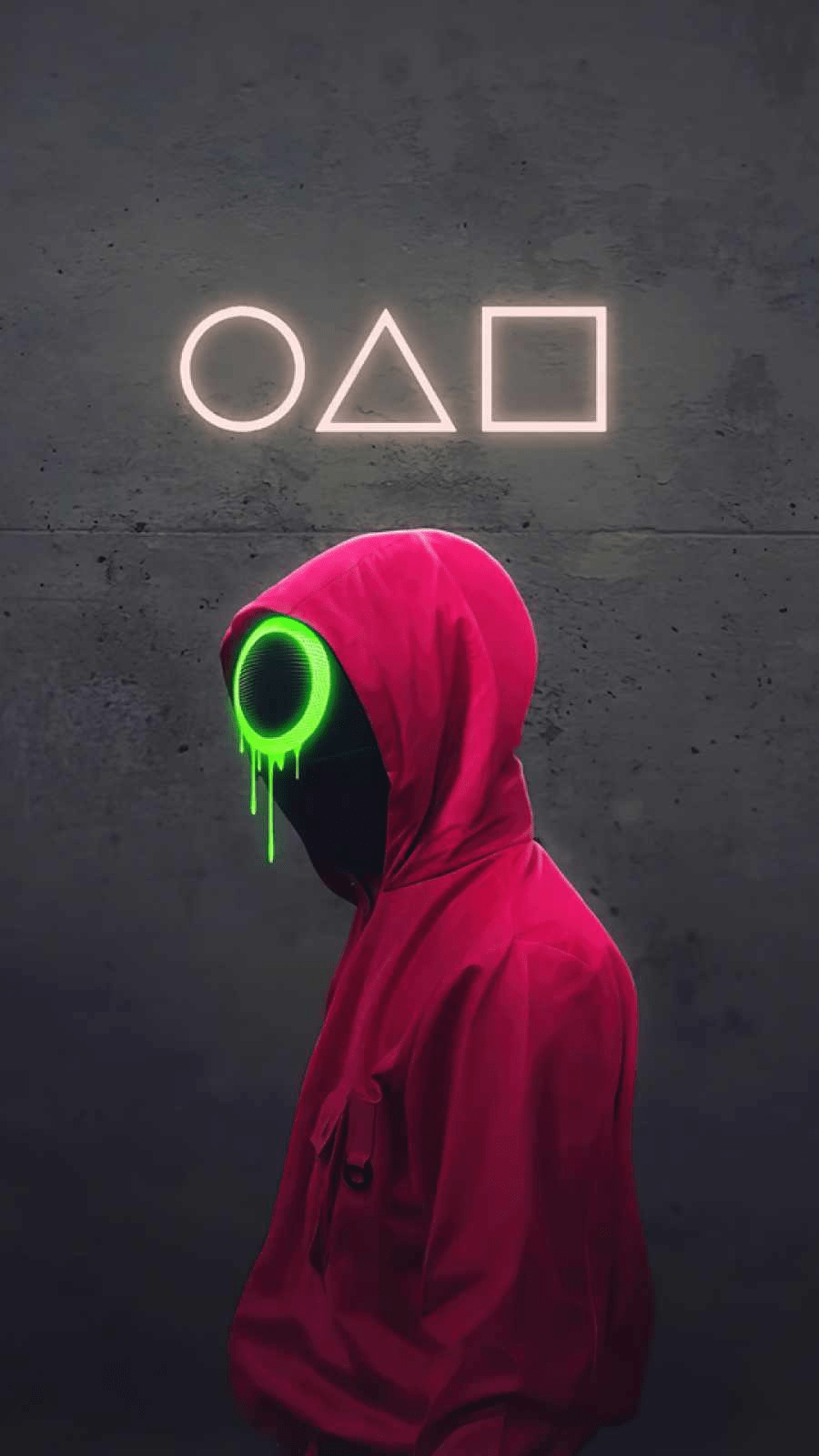 900x1600 squid game circle iPhone Wallpaper