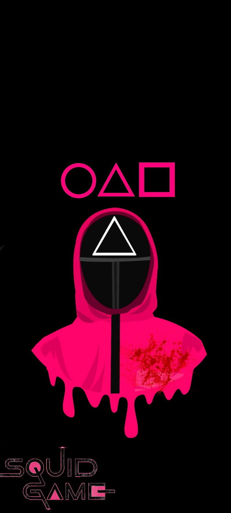 800x1778 Squid Game, electric blue, magenta, HD