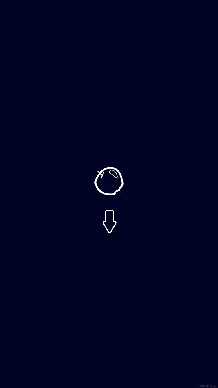 750x1334 iPhone7 wallpaper. apple down