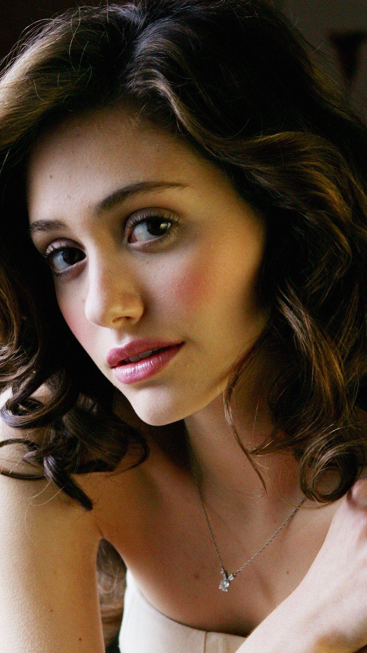1242x2208 iPhone wallpaper. emmy rossum actress girl