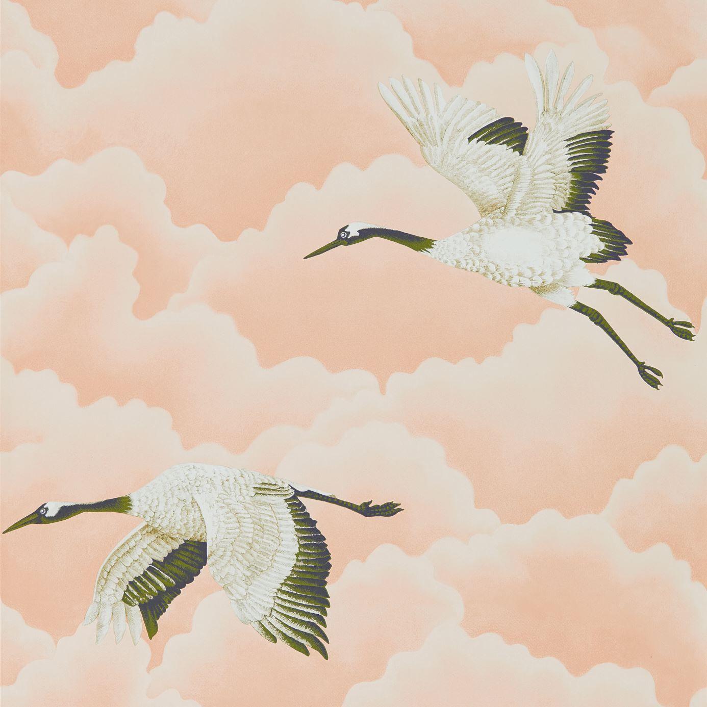1386x1386 Products. Style Library Contract Fabrics and Wallpaper. Cranes In Flight (HGAT111232)