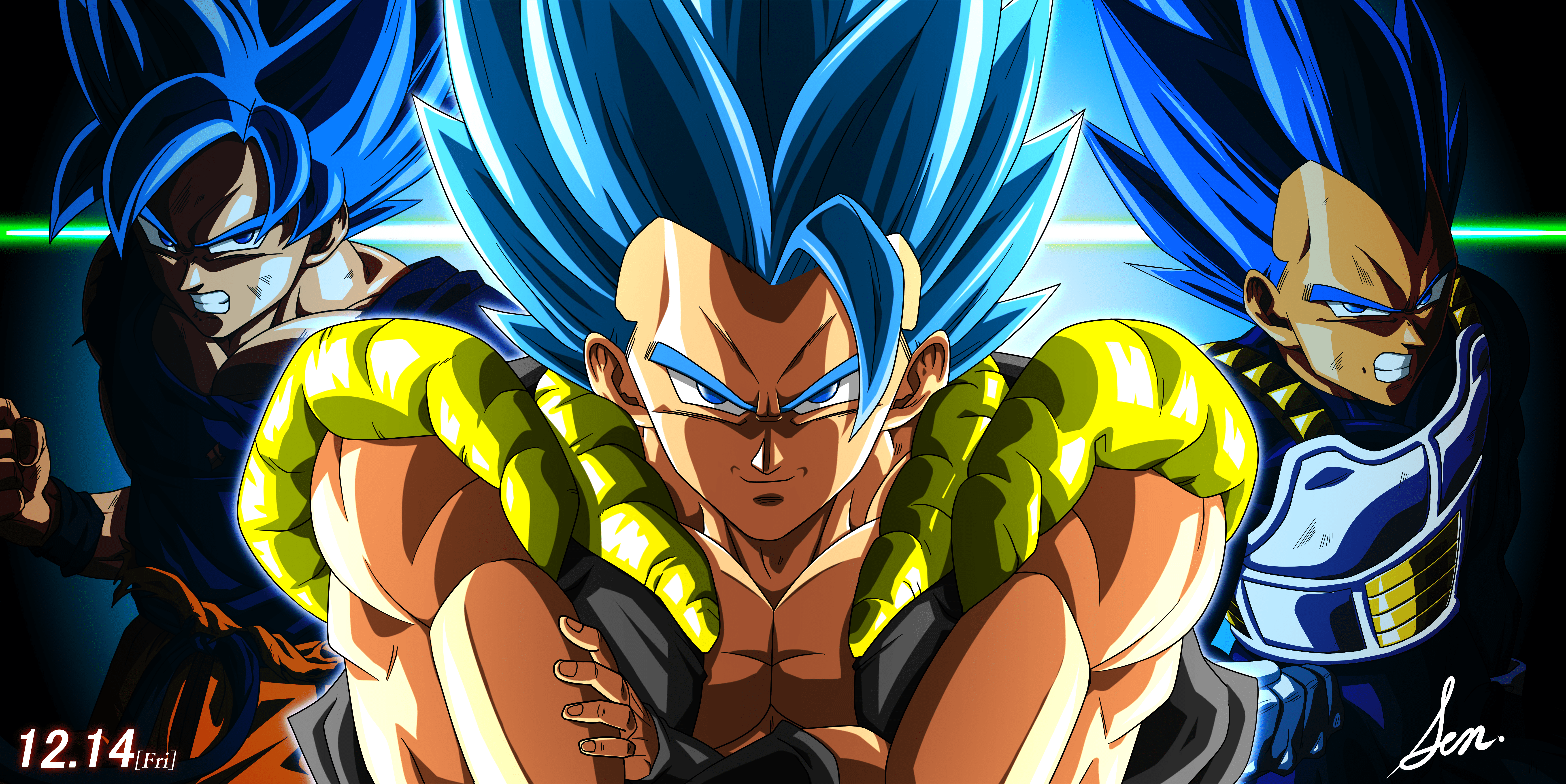 7000x3508 Goku Anime Dragon Ball Super