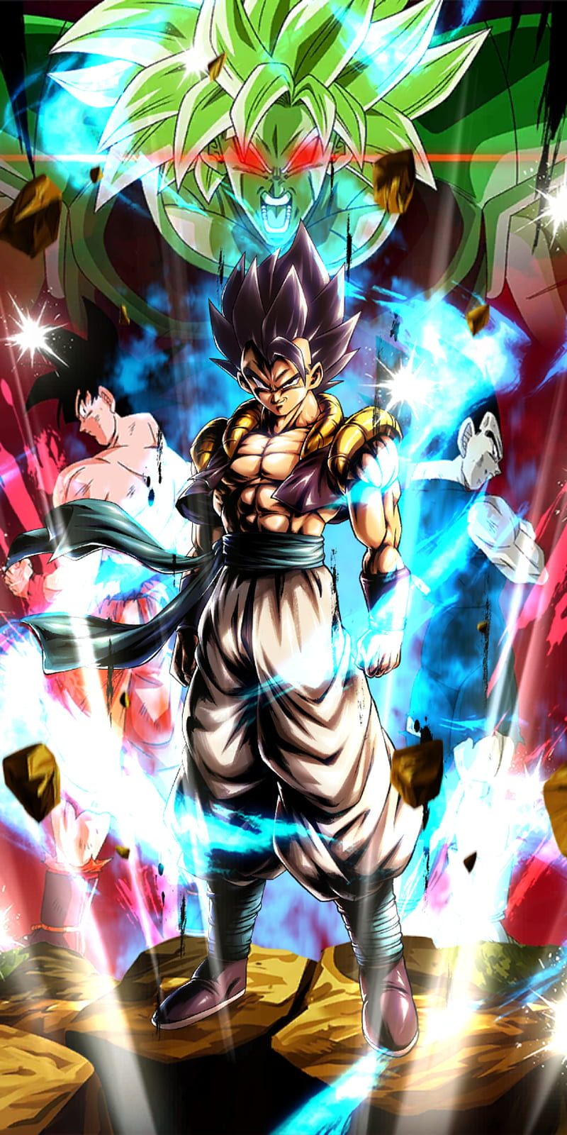 800x1600 Gogeta, dragon ball, dragon ball