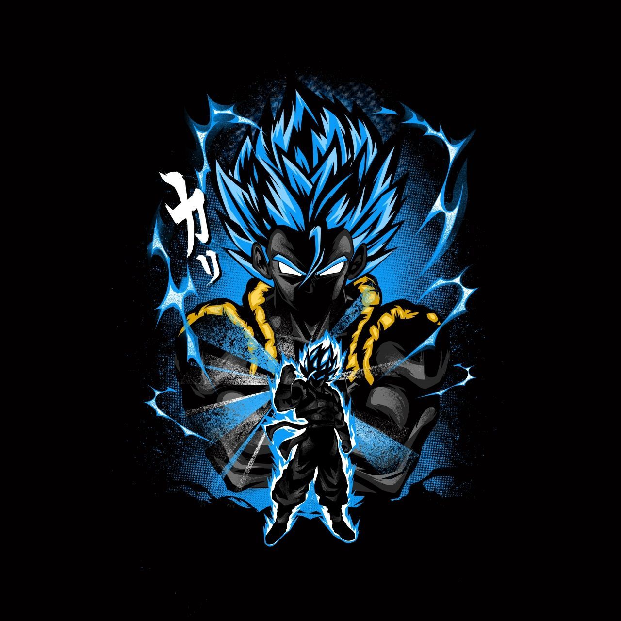 1280x1280 Goku Wallpaper 4K, Fusion attack