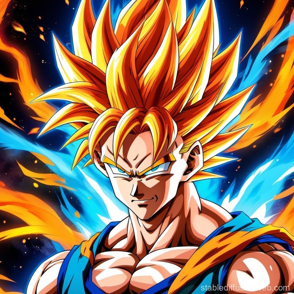 1024x1024 gogeta fusion dragon ball Prompts