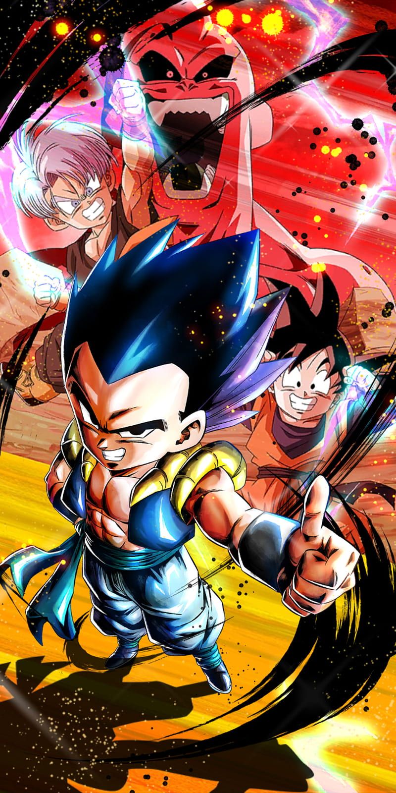 800x1600 Gotenks, dragon ball, dragon ball