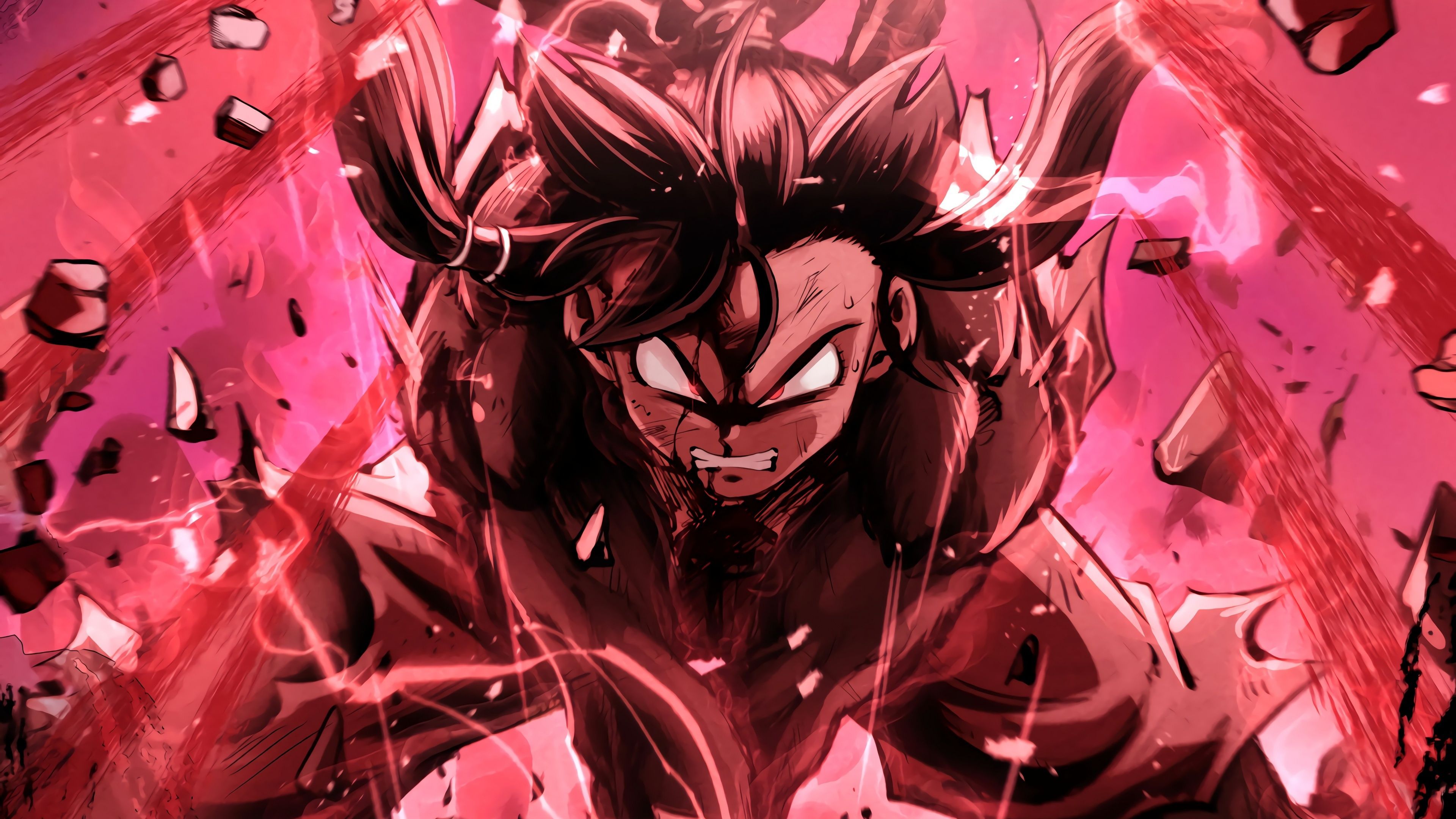 3840x2160 Pan Wallpaper 4K, SSJ4 Fusion, Dragon