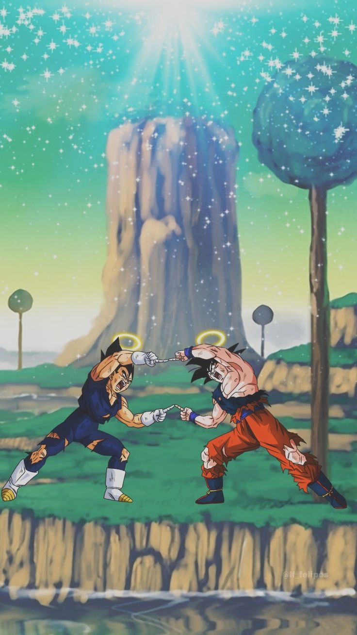 736x1308 Goku and Vegeta, Fusion! ✨