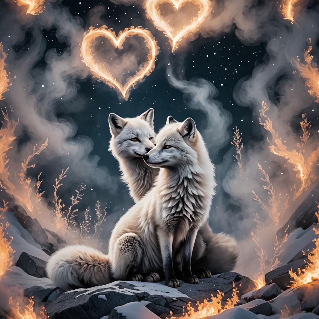 1024x1024 Smoke from a campfire morphs into an