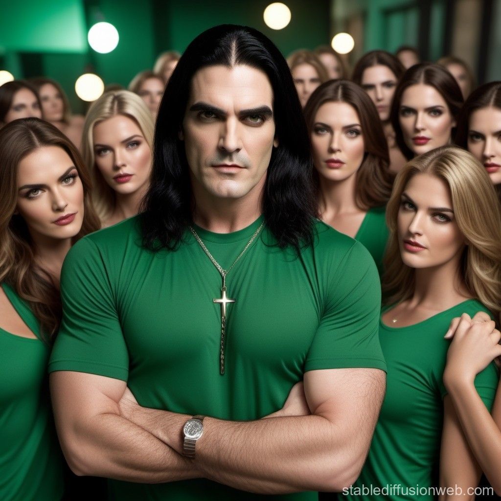 1024x1024 Peter Steele with Women in Green Shirt