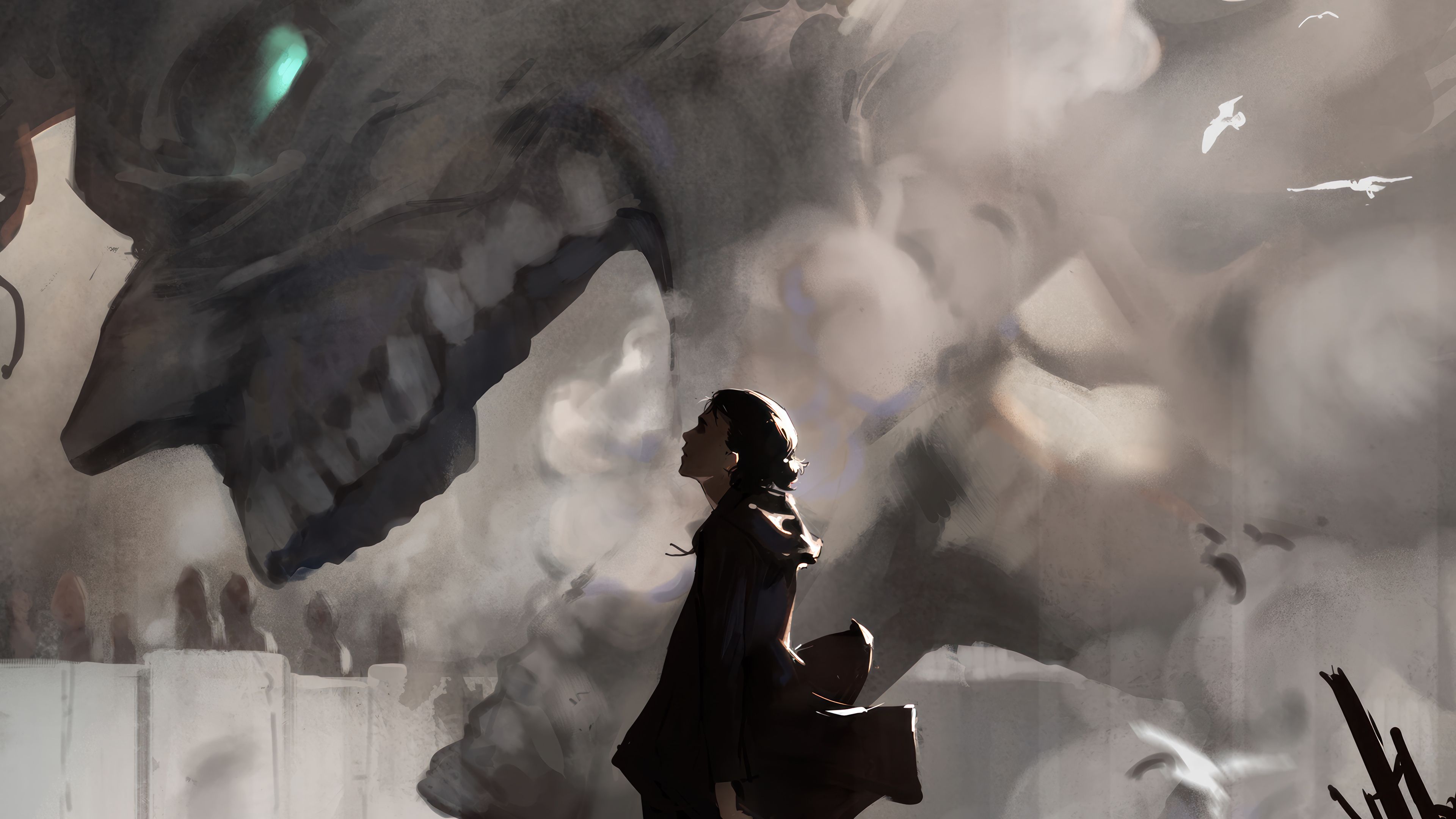 3840x2160 Eren Yeager HD Wallpaper