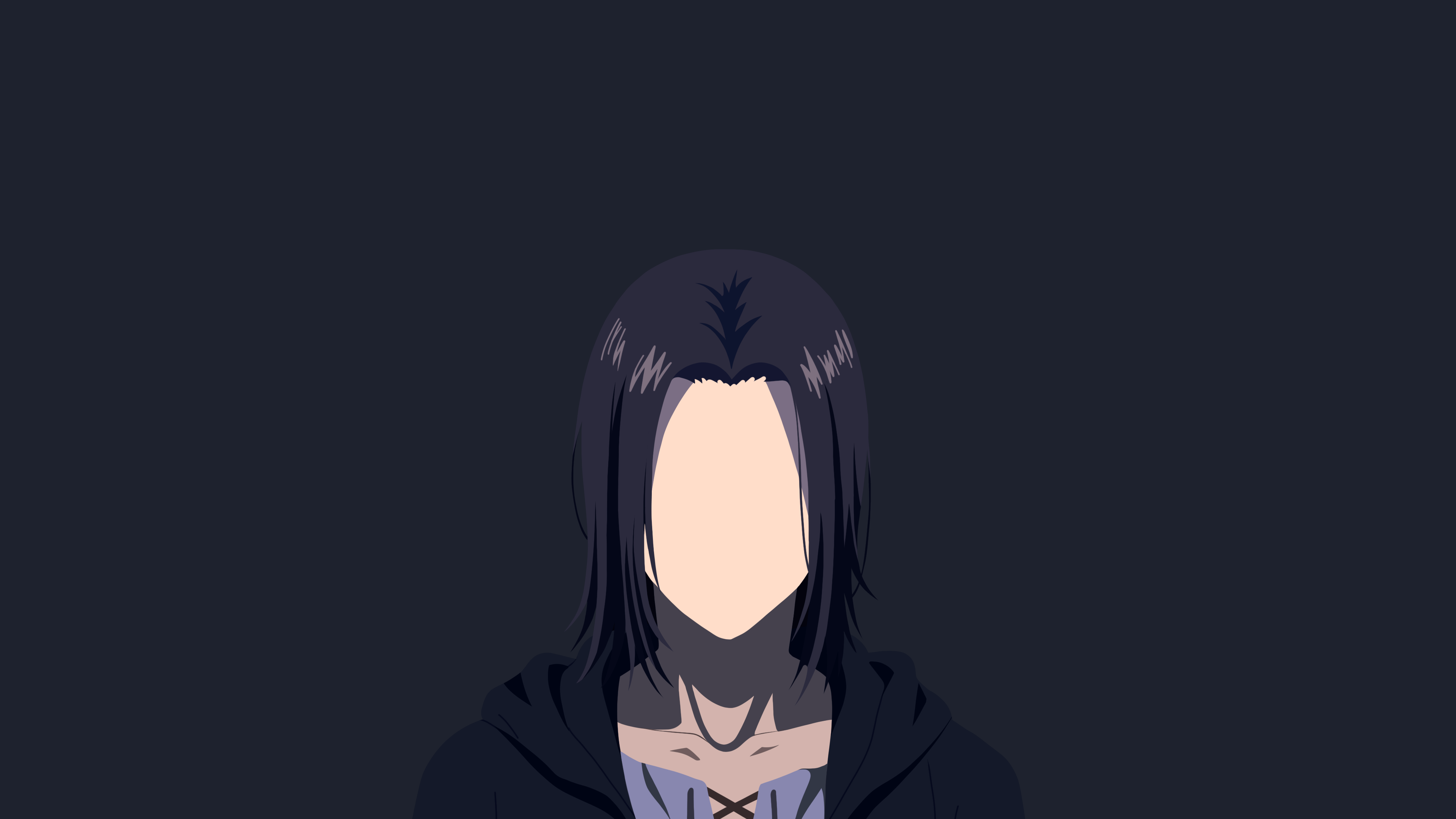 3840x2160 Eren Yeager Wallpaper 4K, Faceless, Minimalist