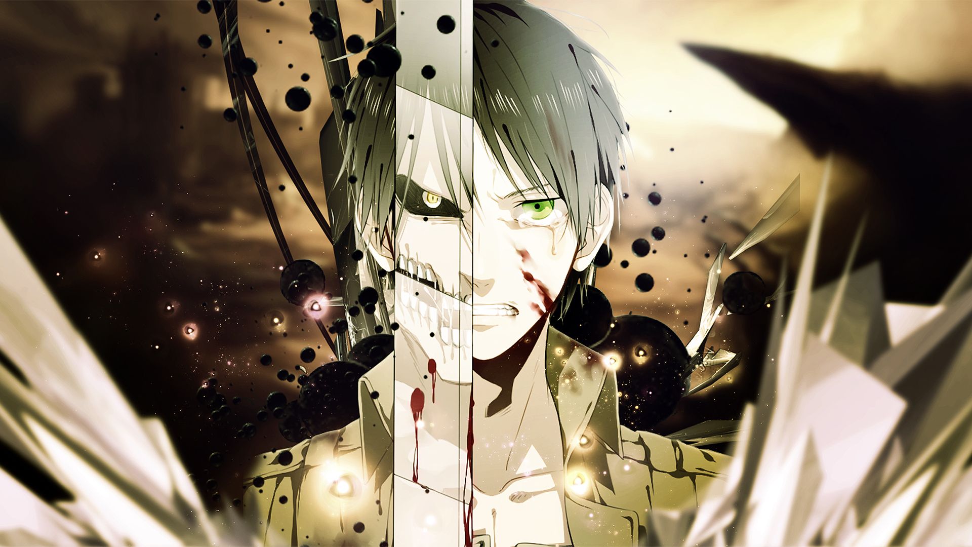 1920x1080 Wallpaper anime, Shingeki no Kyojin, Attack Of The Titans, Eren Yeager, Eren Yeager. for mobile and desktop, section прочее, resolution 1920x1080
