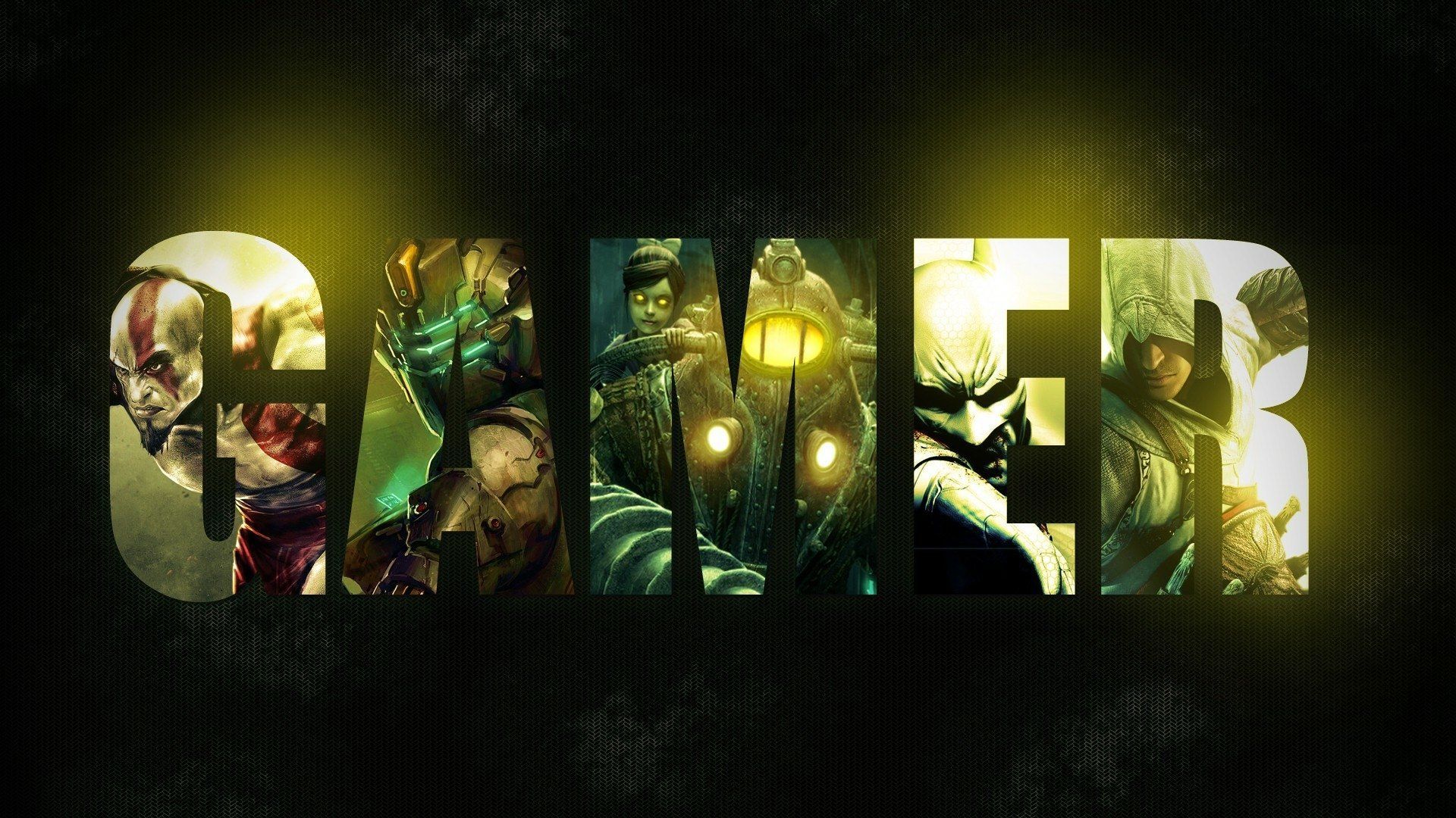 1920x1080 Gamer Collage HD Wallpaper