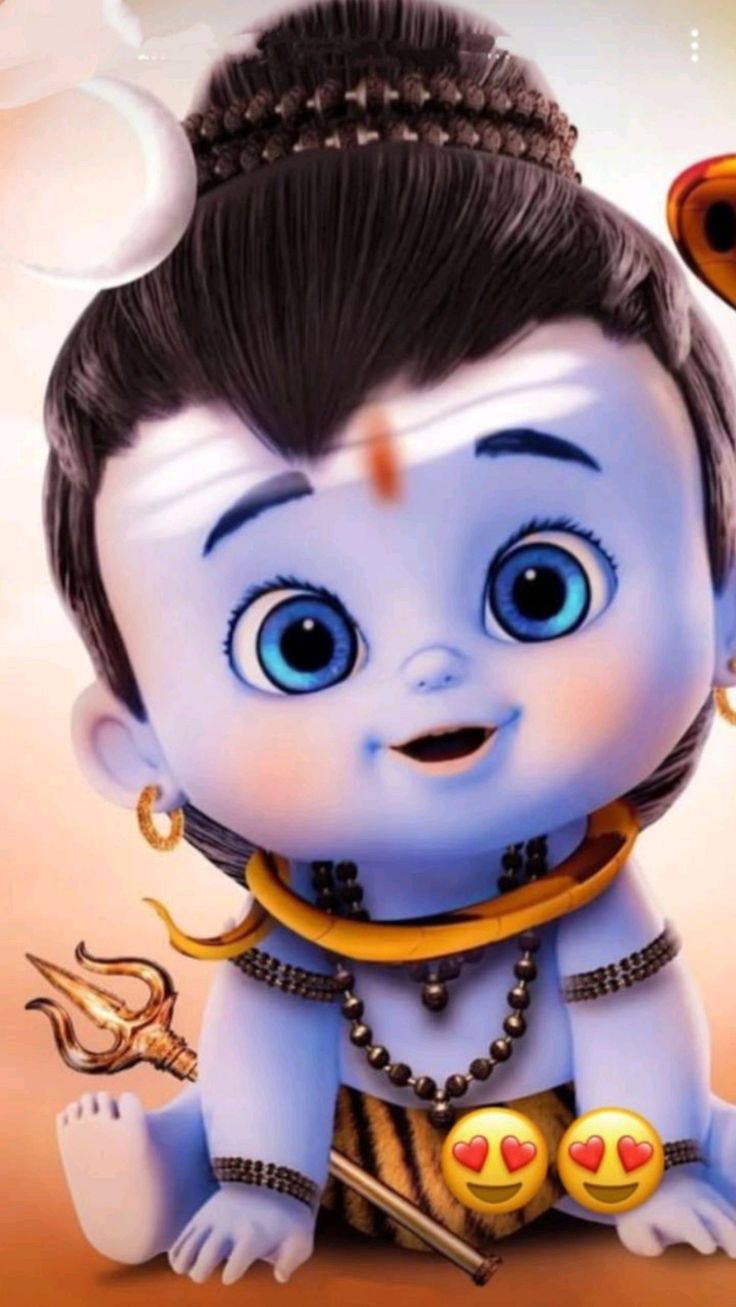 736x1307 Cute little Shiva