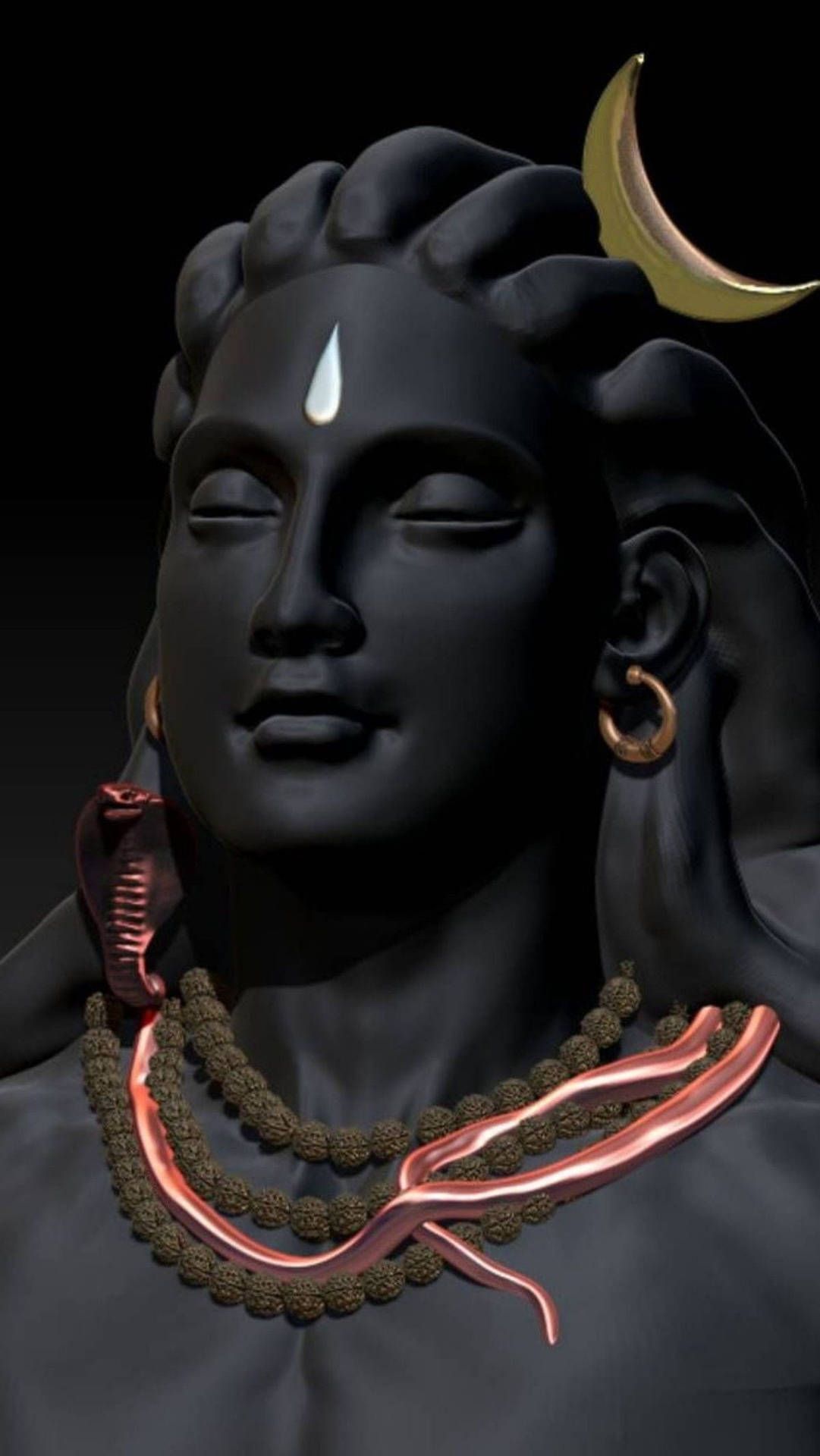 1081x1920 Dark Shiva Wallpaper