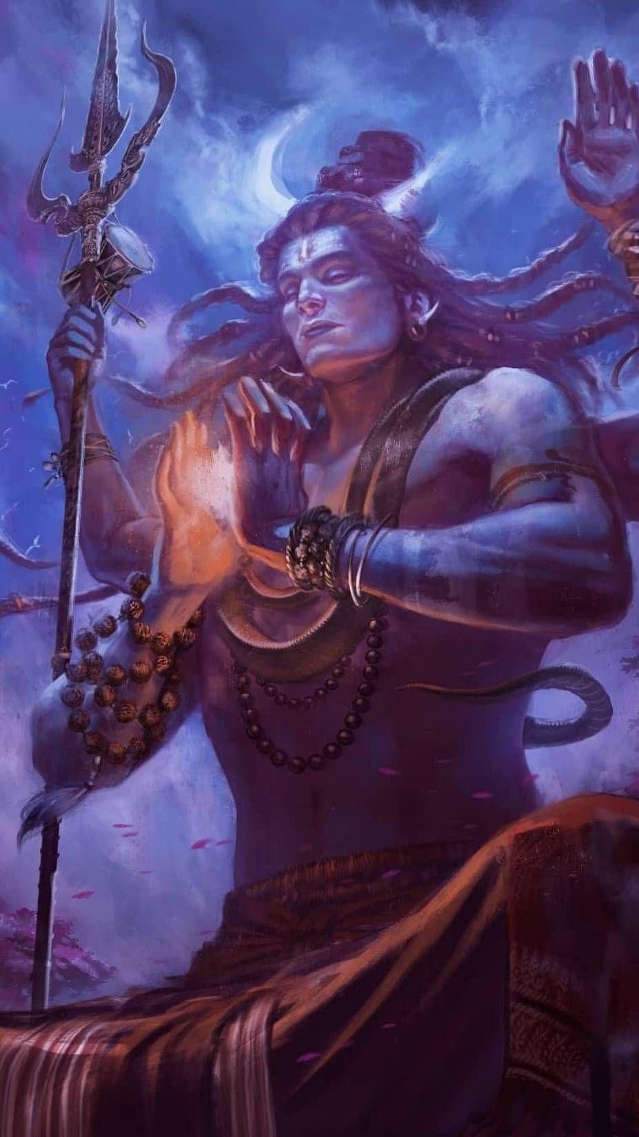 927x1649 Download Shiva iPhone Wallpaper