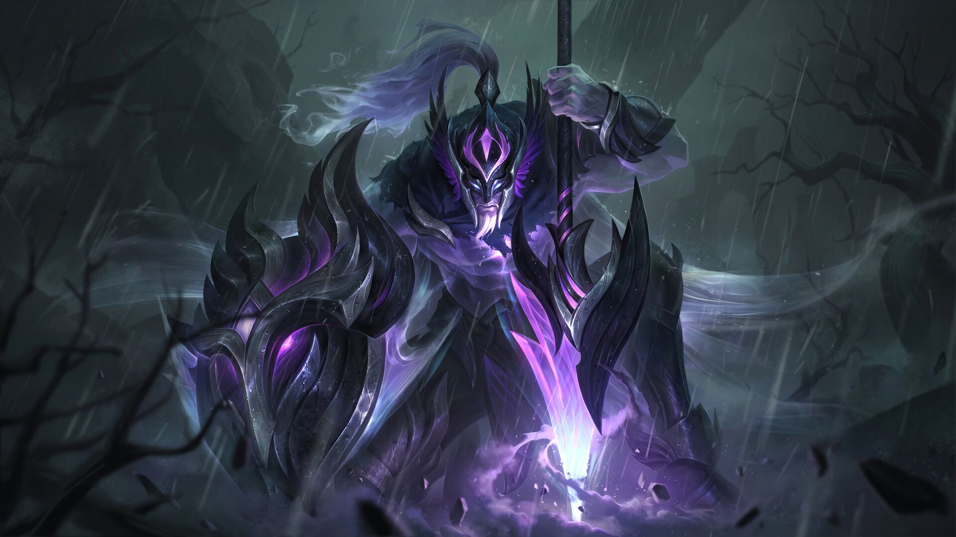 1920x1080 Ashen Knight Pantheon Skin Splash Art