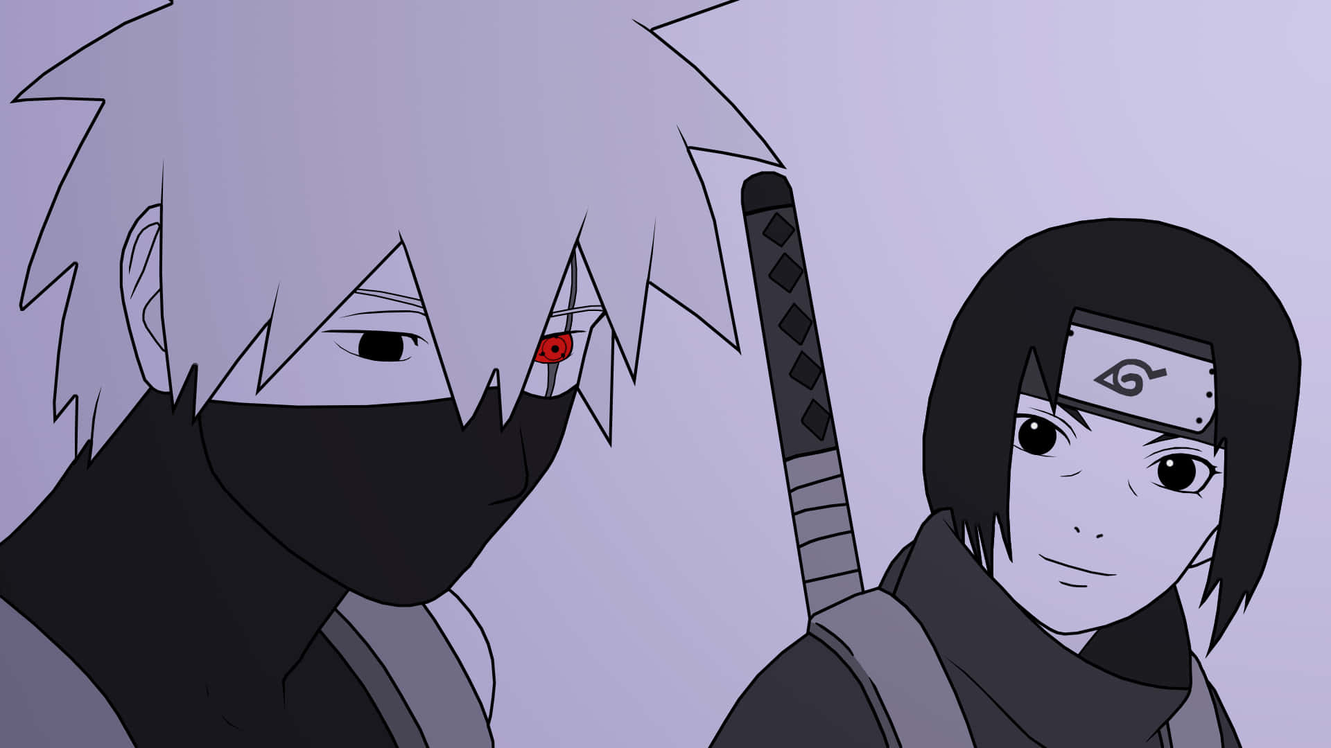 1920x1080 Itachi Aesthetic Looking To The Right