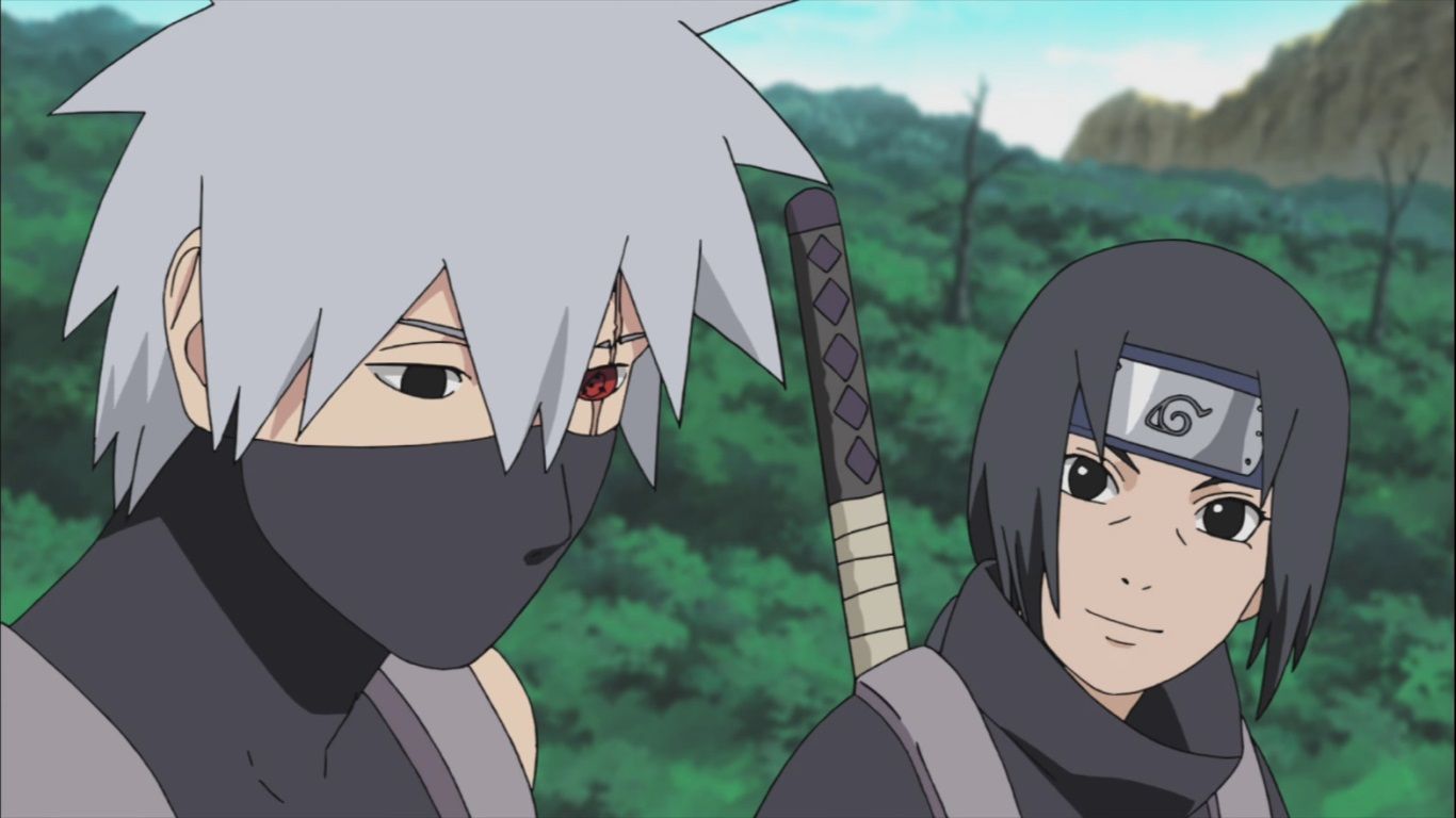 1366x768 Kakashi and Itachi. Daily Anime Art