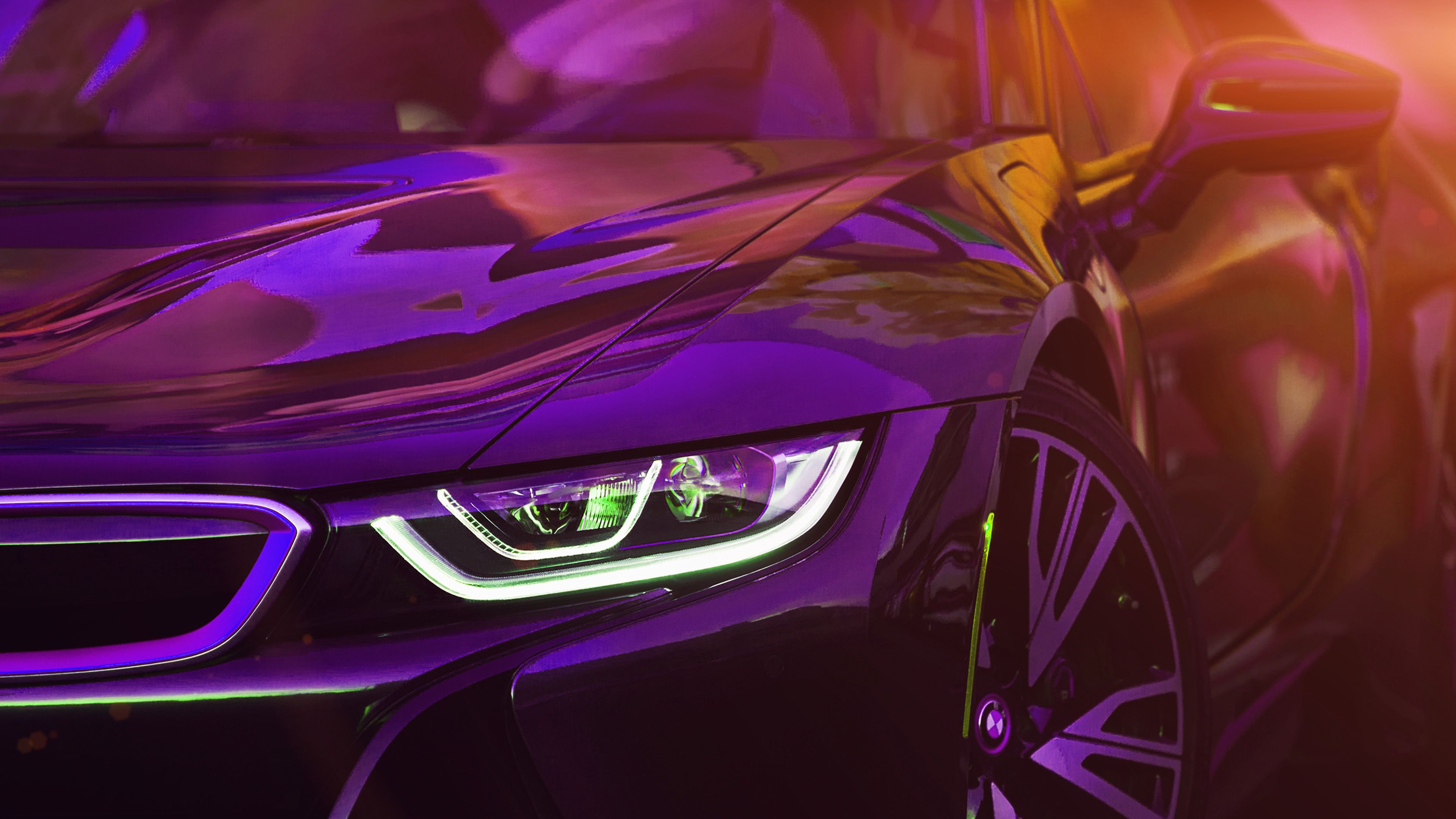 3840x2160 Purple Cars 4k Wallpaper