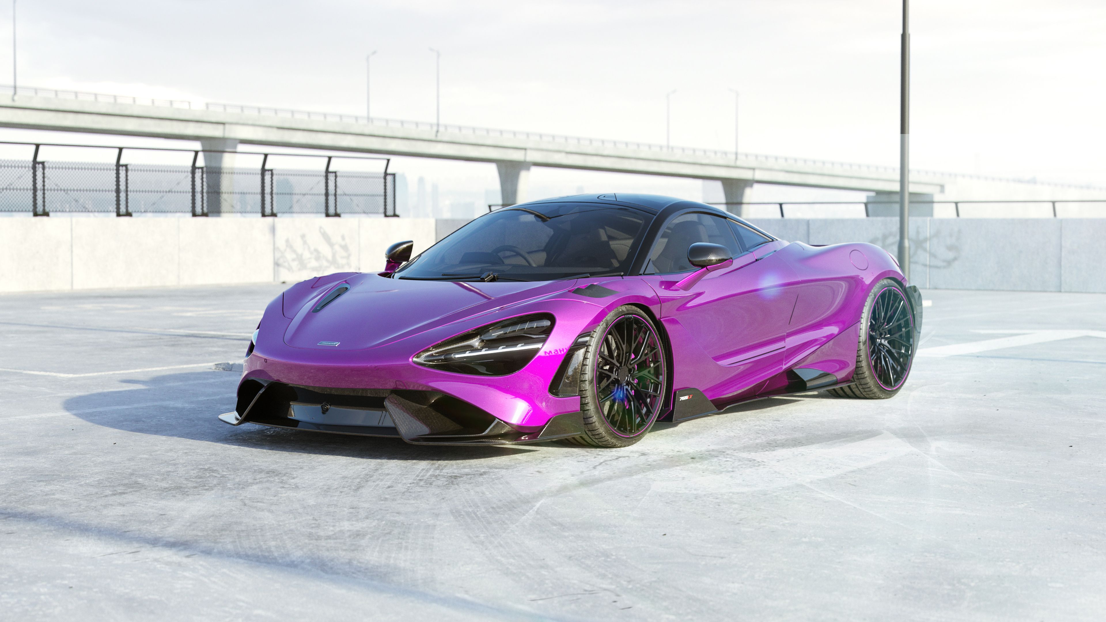 3840x2160 McLaren 765LT Purple Car 4K Wallpaper