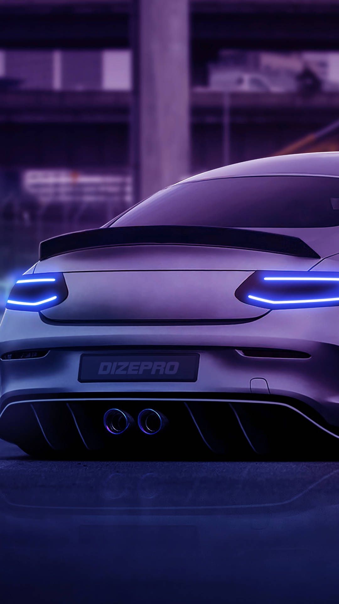 1080x1920 Blue 4k Car iPhone Wallpaper