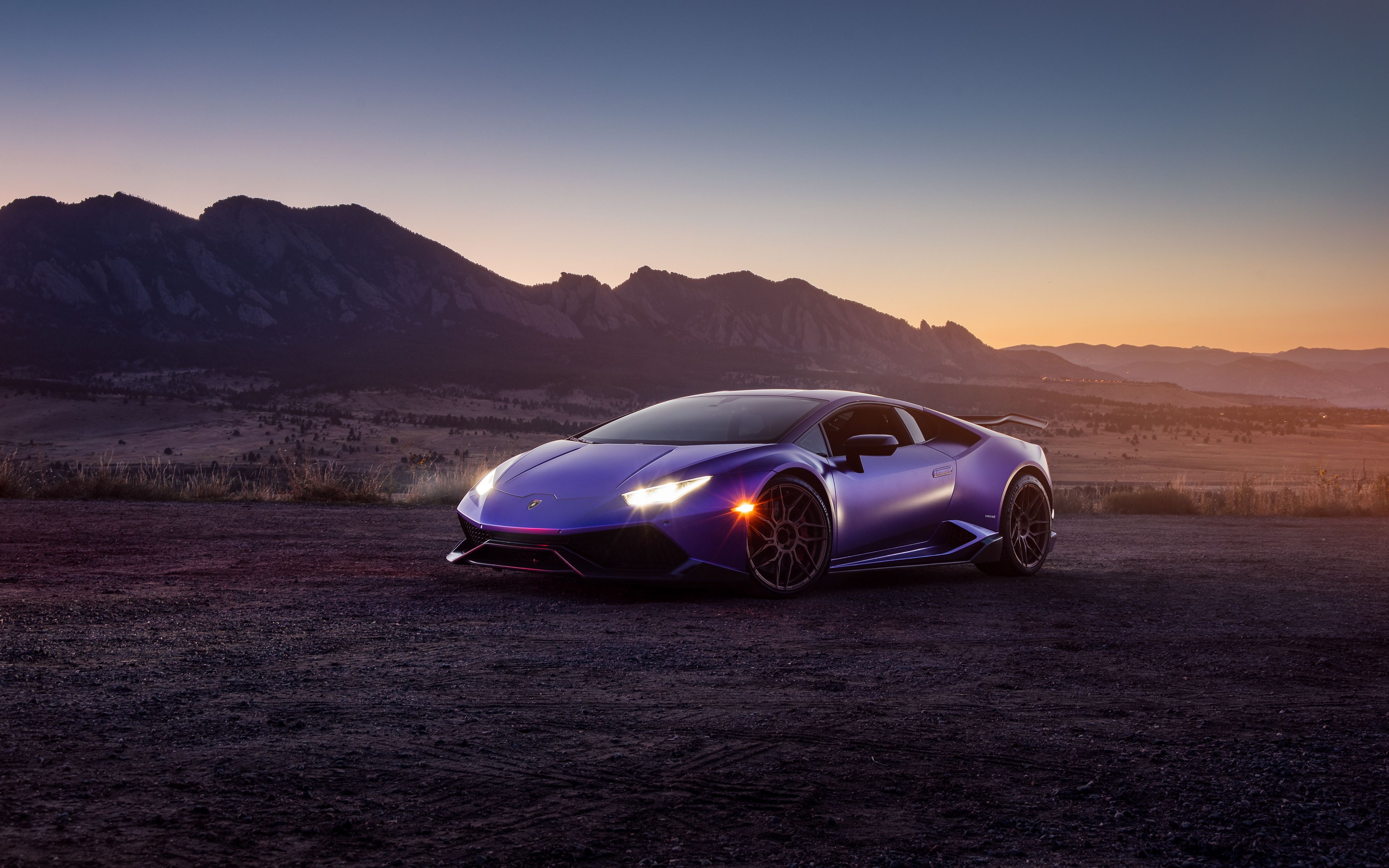 3840x2400 Download Purple Car Supercar Car