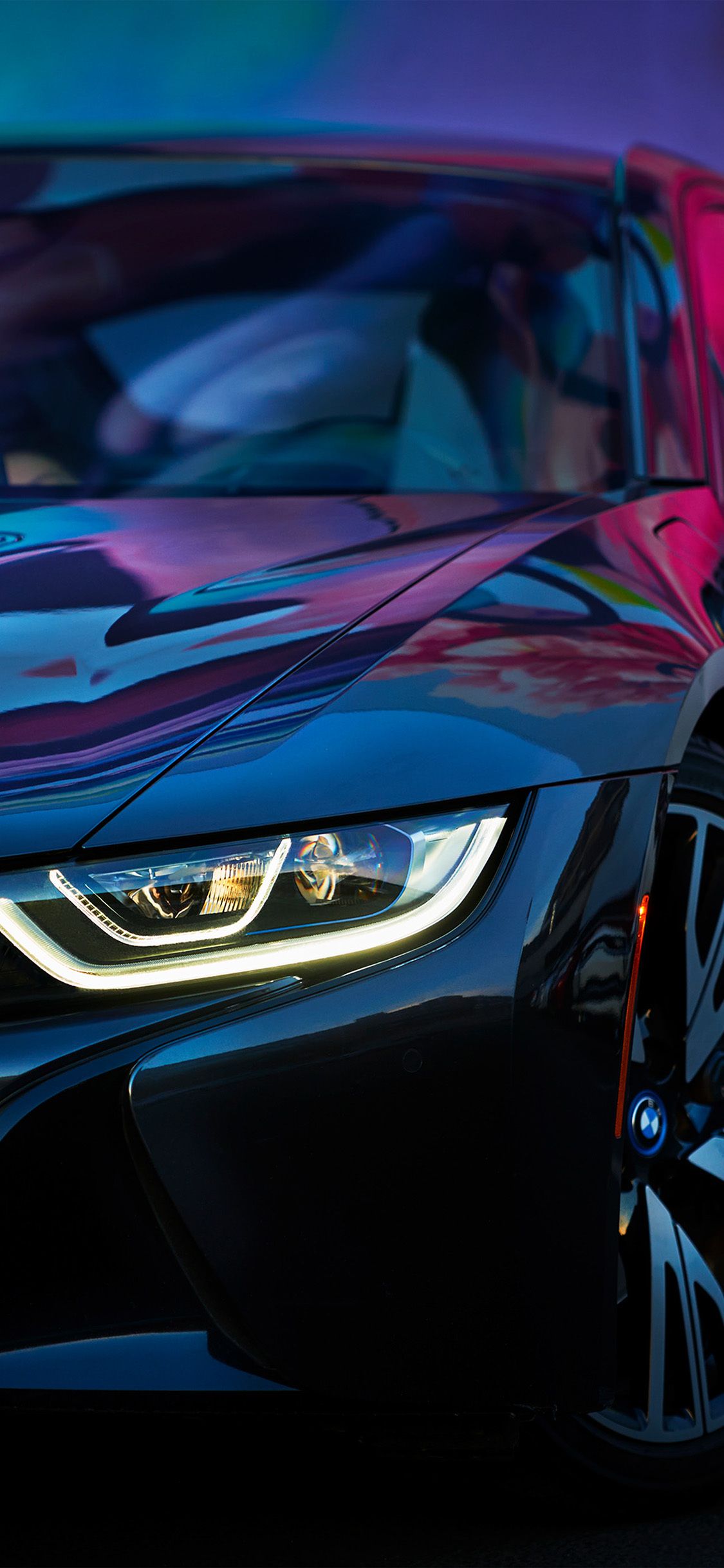 1125x2436 Most Popular Purple Car Wallpaper