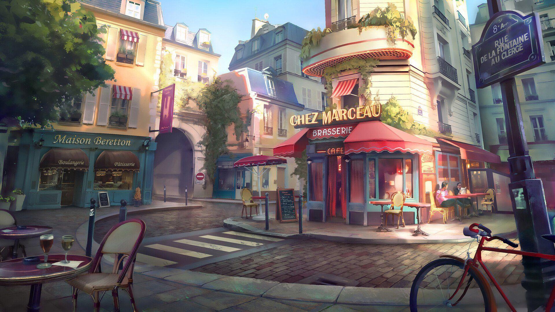 Paris Cafe Wallpapers Top Free Paris Cafe Backgrounds WallpaperAccess