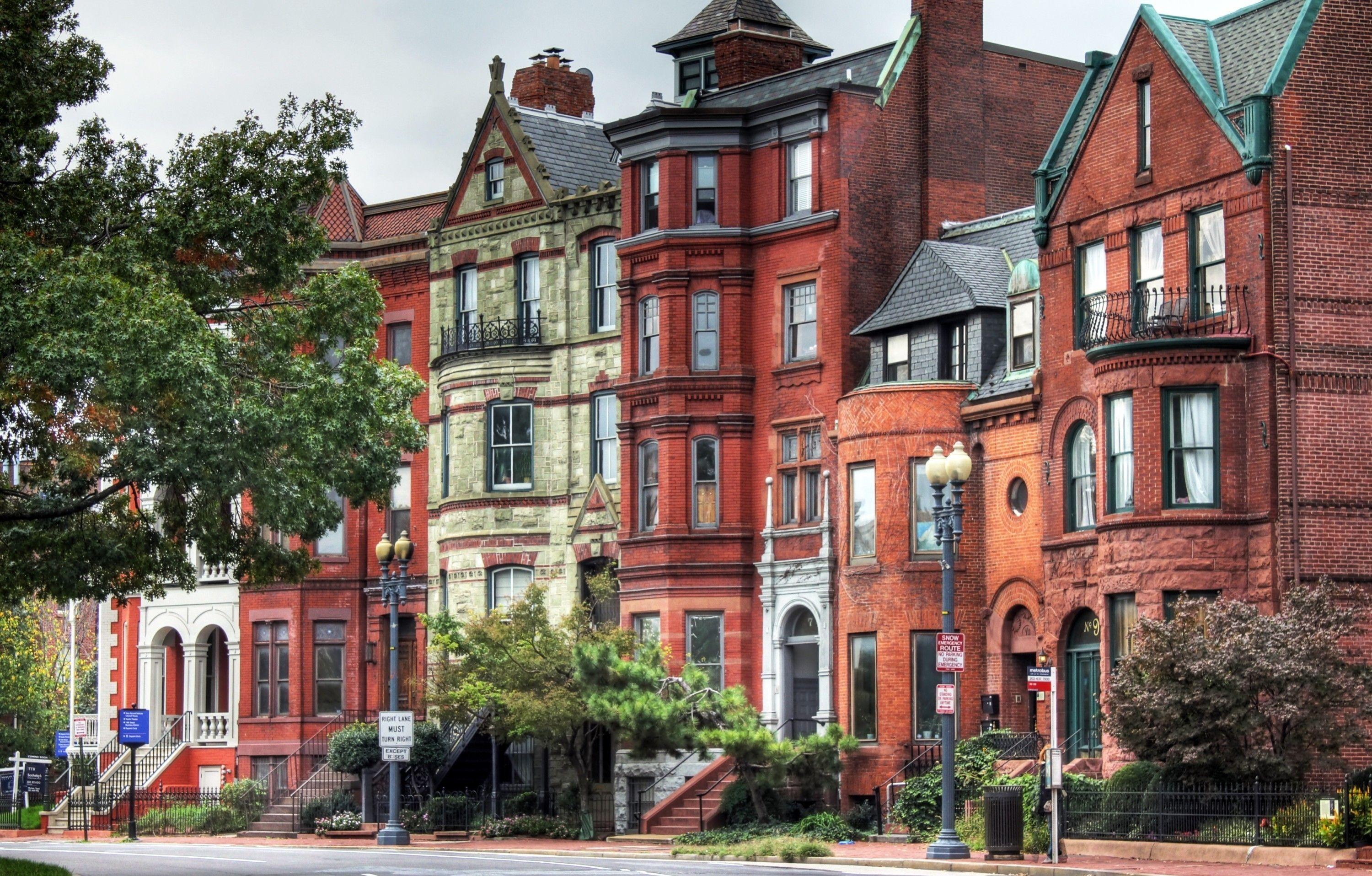 3000x1915 Brownstones in Washington, D.C. HD Wallpaper. Background