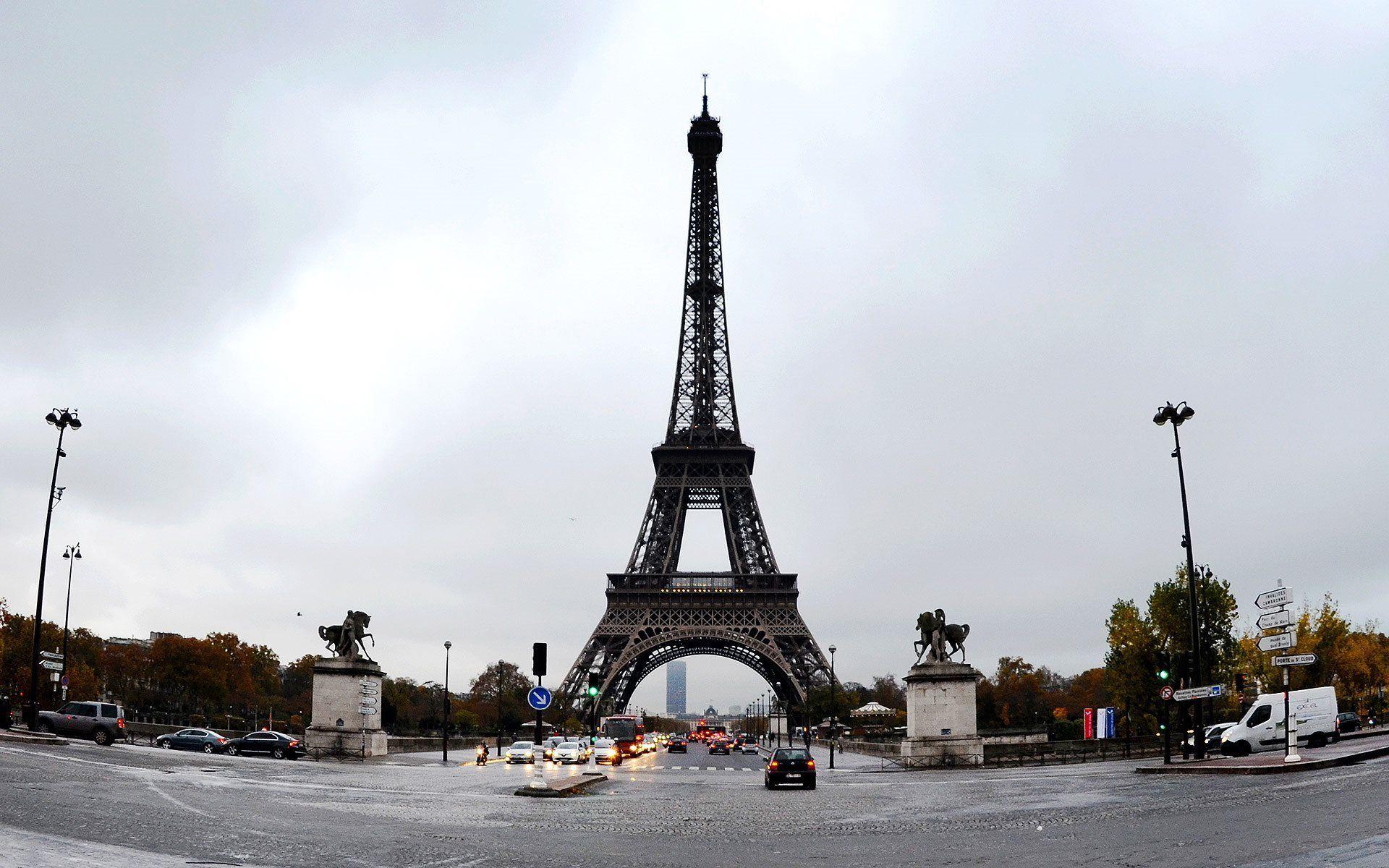 1920x1200 Download wallpaper eiffel tower, paris, winter, france