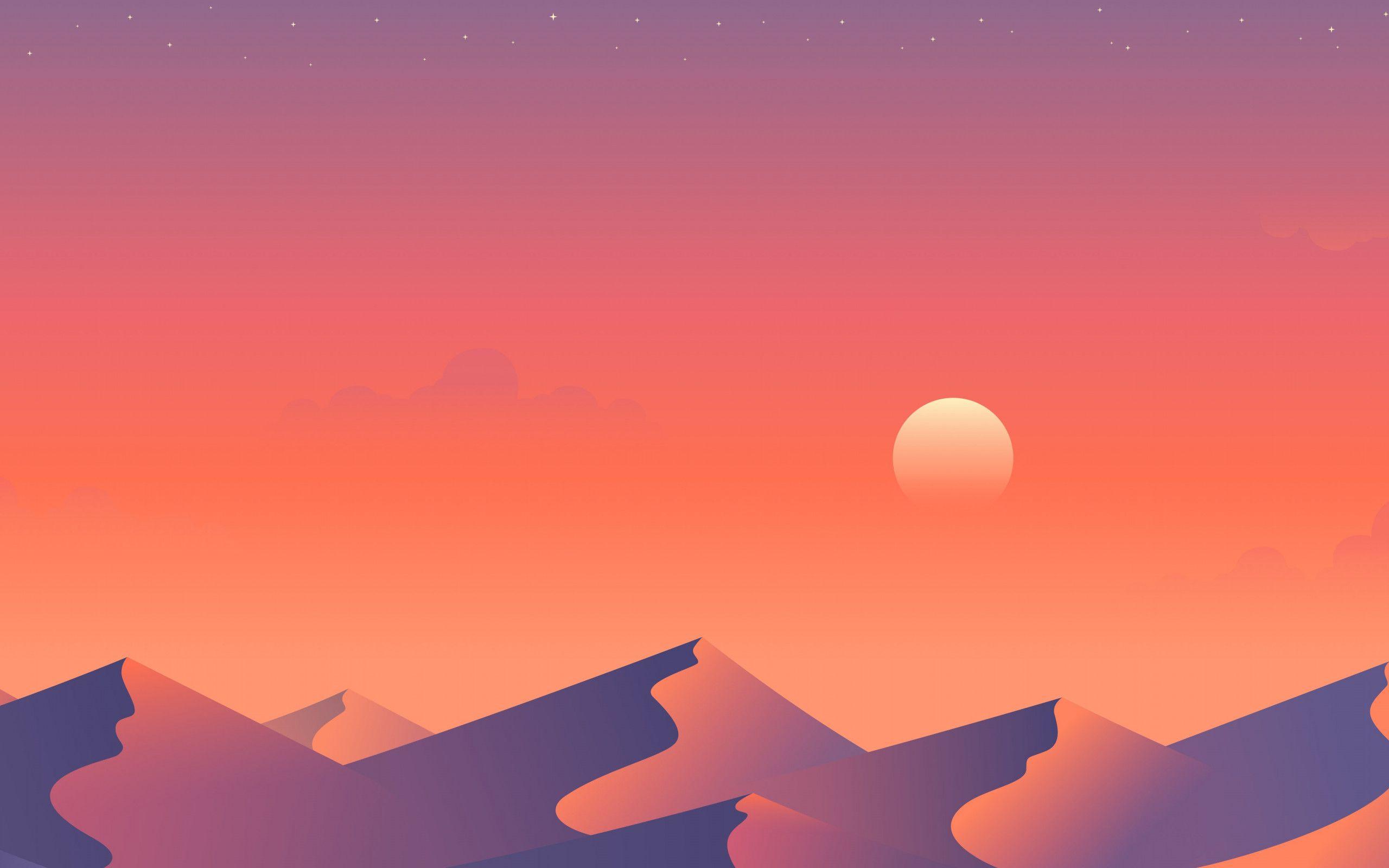 2560x1600 Download wallpaper: Illustration: Desert nights 2 2560x1600