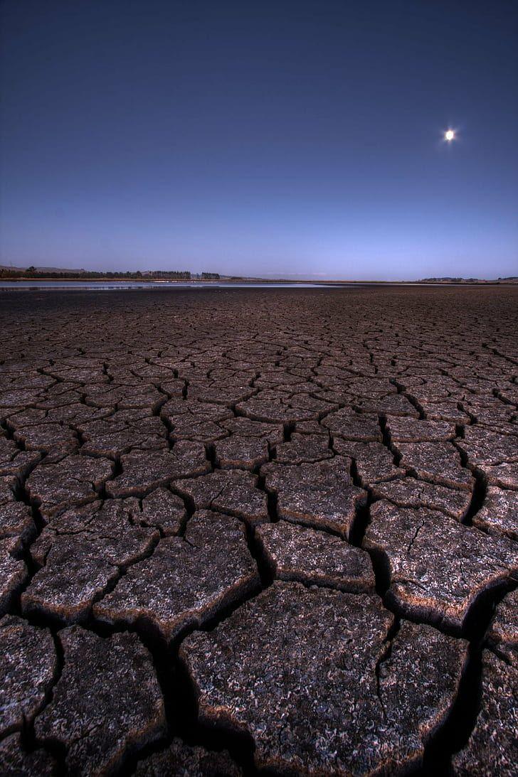 728x1093 HD wallpaper: deserted land, Desert Moon, Desert Moon, Mud