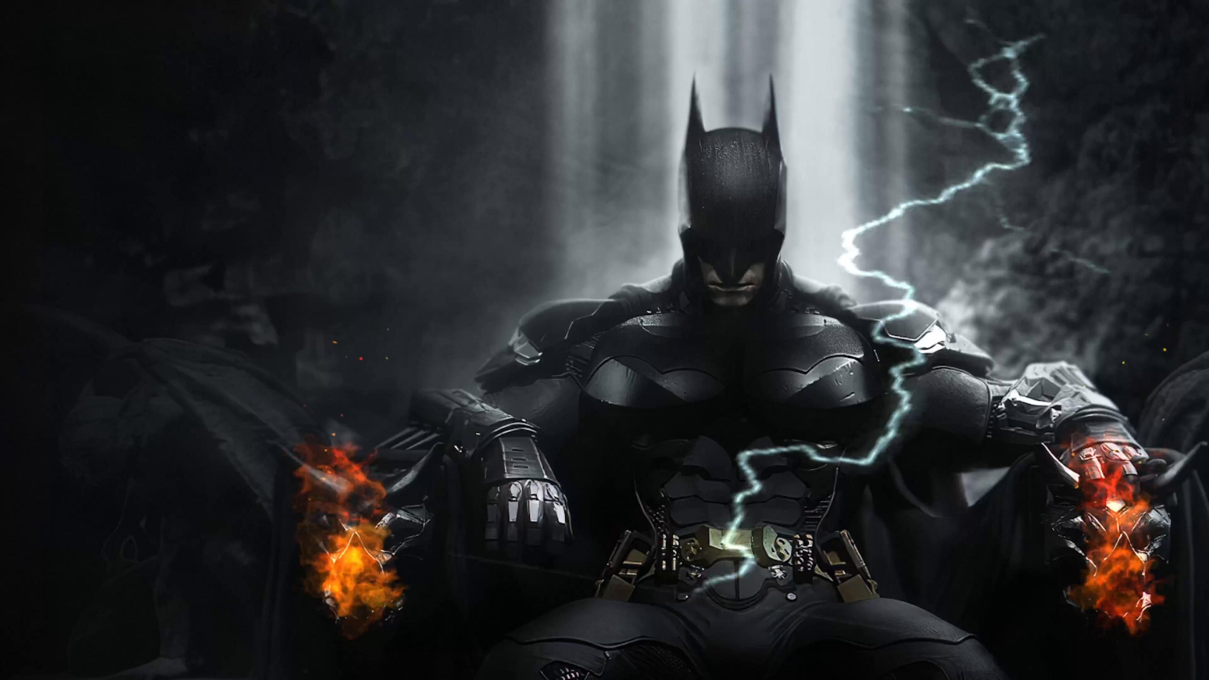 3840x2160 The Batcave Throne Live Wallpaper