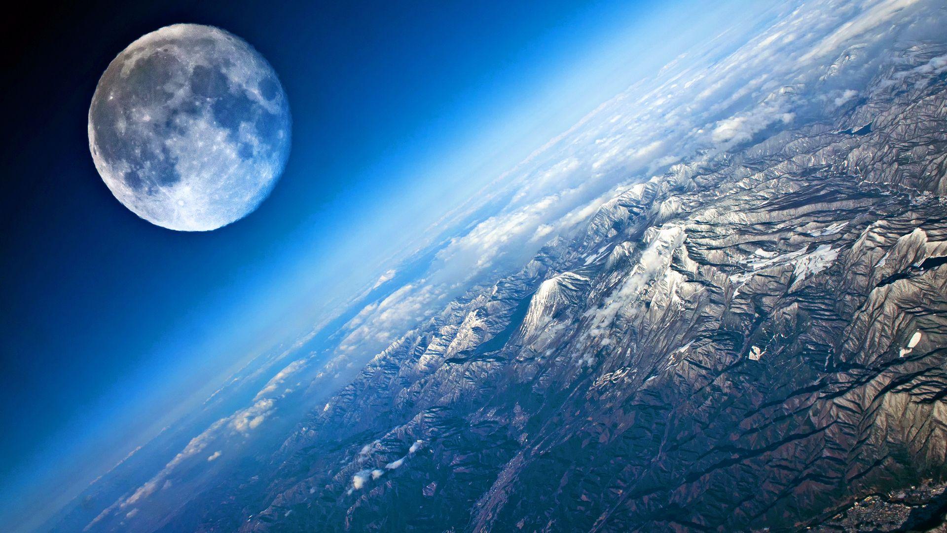 1920x1080 Moon Wallpaper
