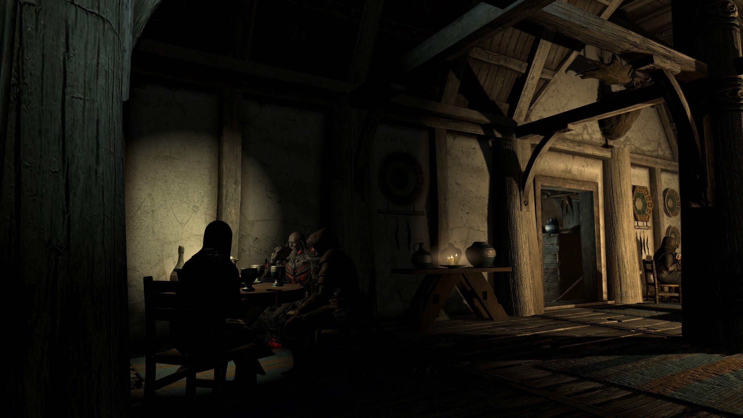 2560x1440 the elder scrolls v skyrim video games cozy
