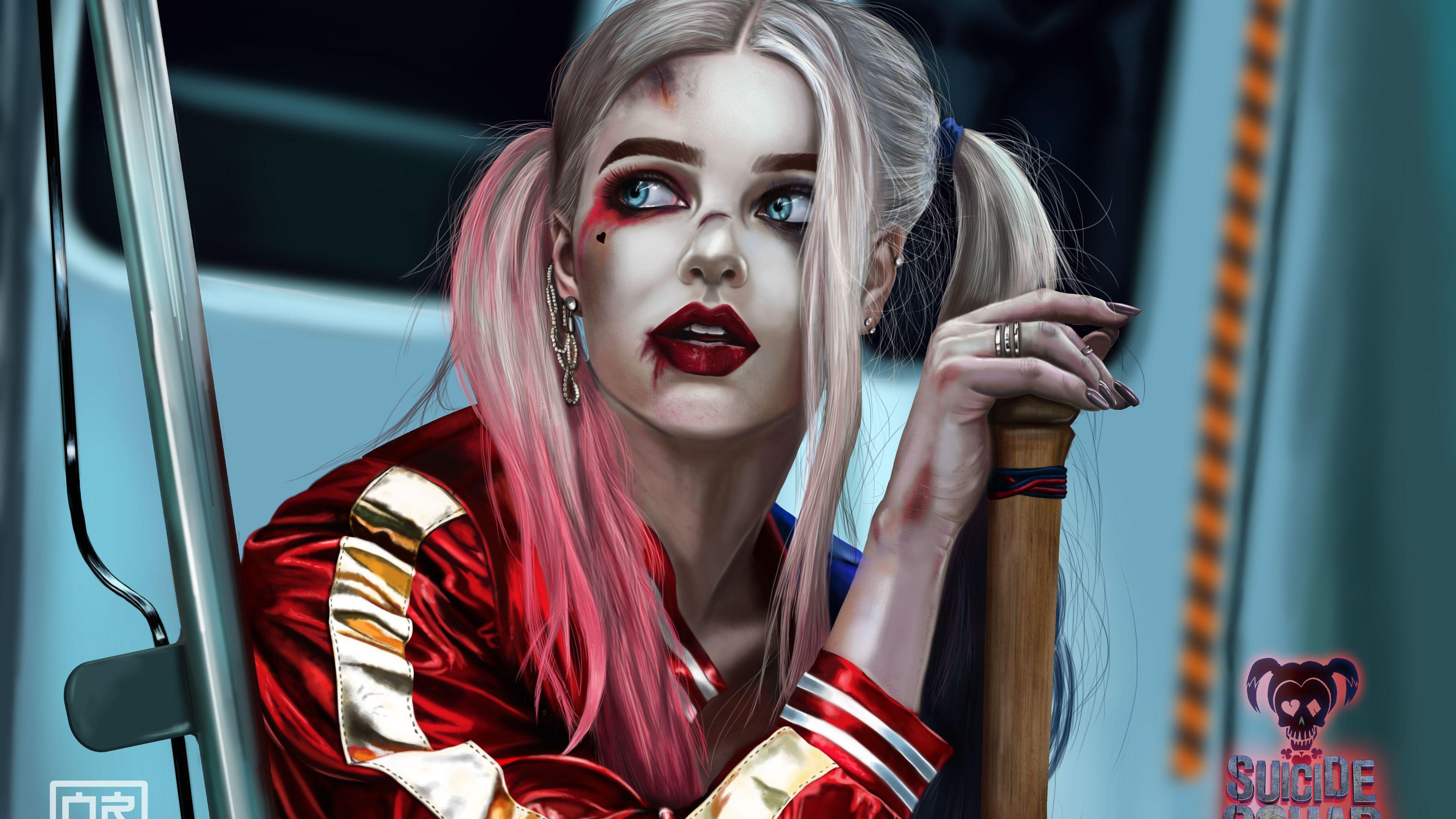 3840x2160 Wallpaper Suicide Squad Harley Quinn Margot Robbie Will