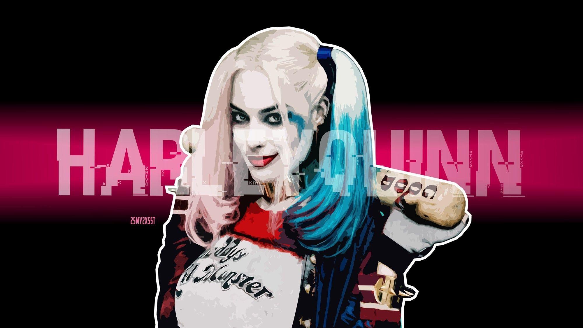 2000x1125 Margot Robbie Harley Quinn Wallpaper background picture
