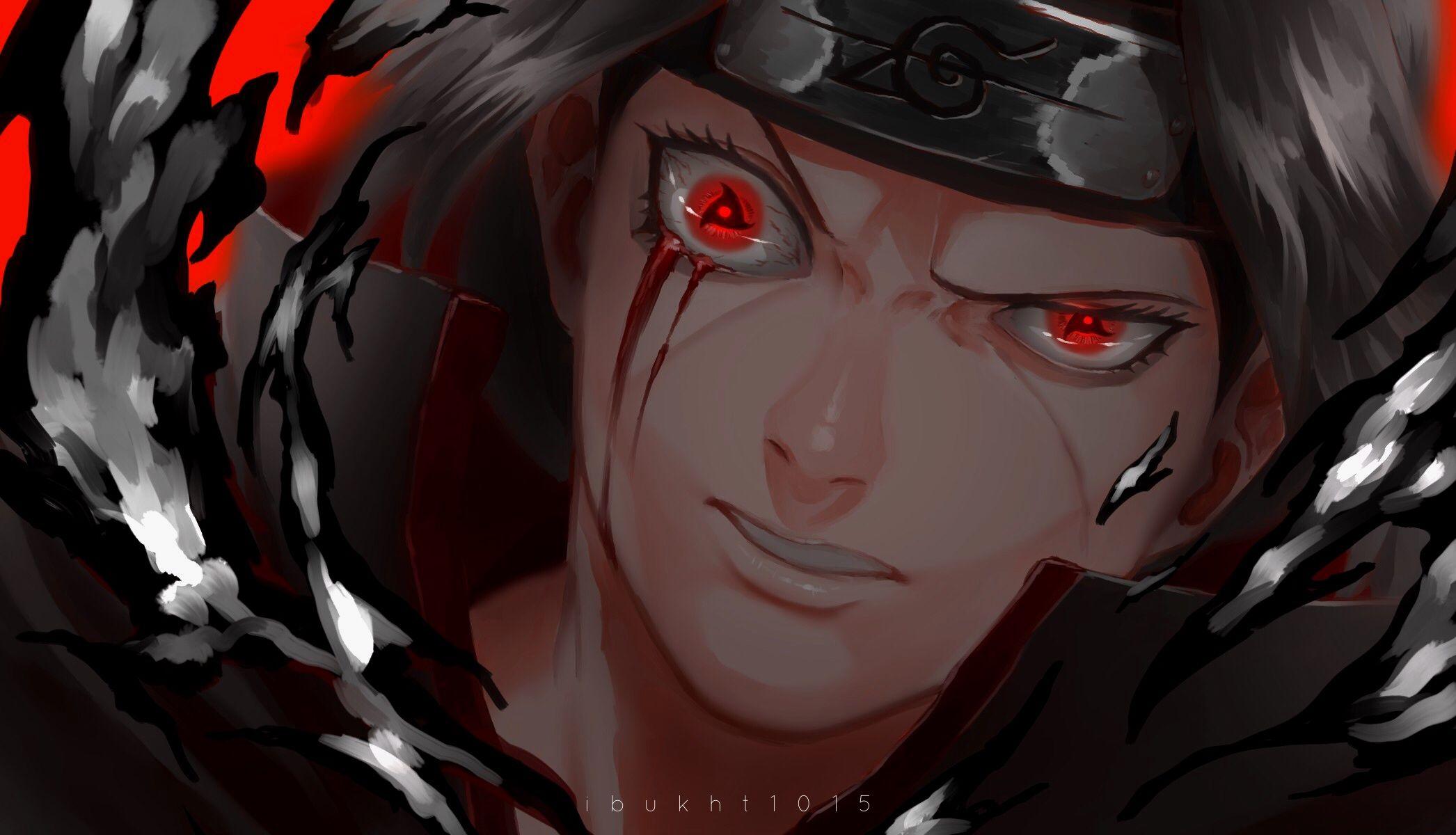 2092x1200 Wallpaper Of Anime, Itachi Uchiha, Mangekyō Sharingan