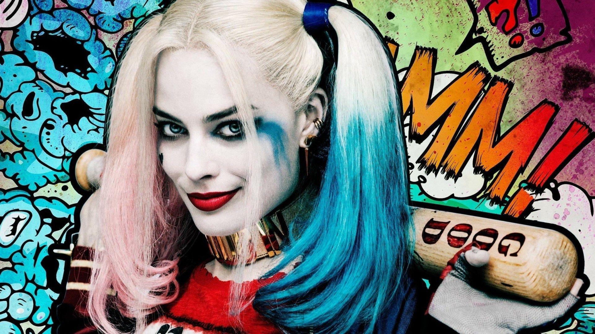 1920x1080 DC, Harley Quinn, Margot Robbie, Suicide Squad, Suicide